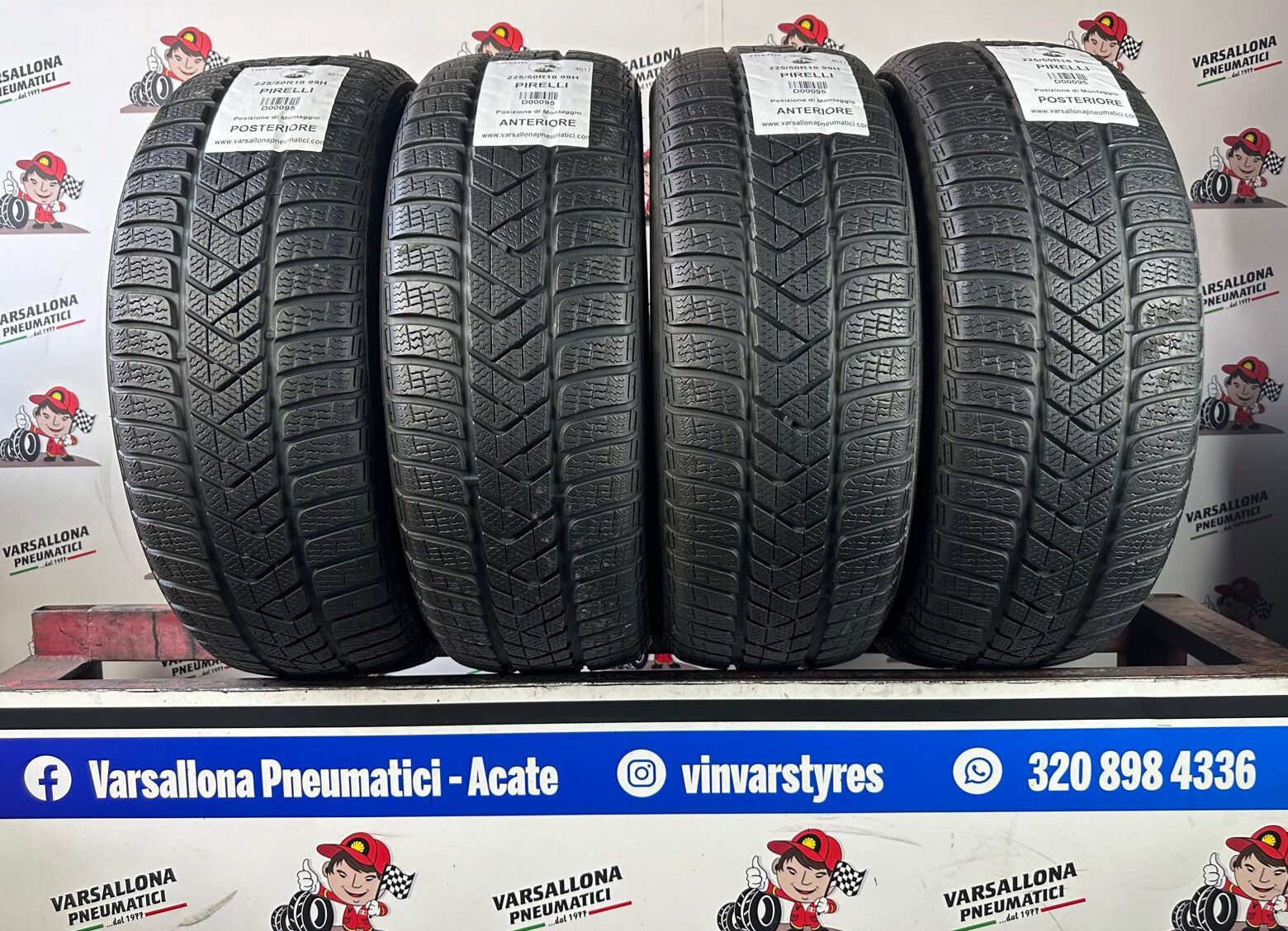 N.4 Pneumatici - 225/50R18 99H XL Pirelli - Sottozero Winter 3 AO