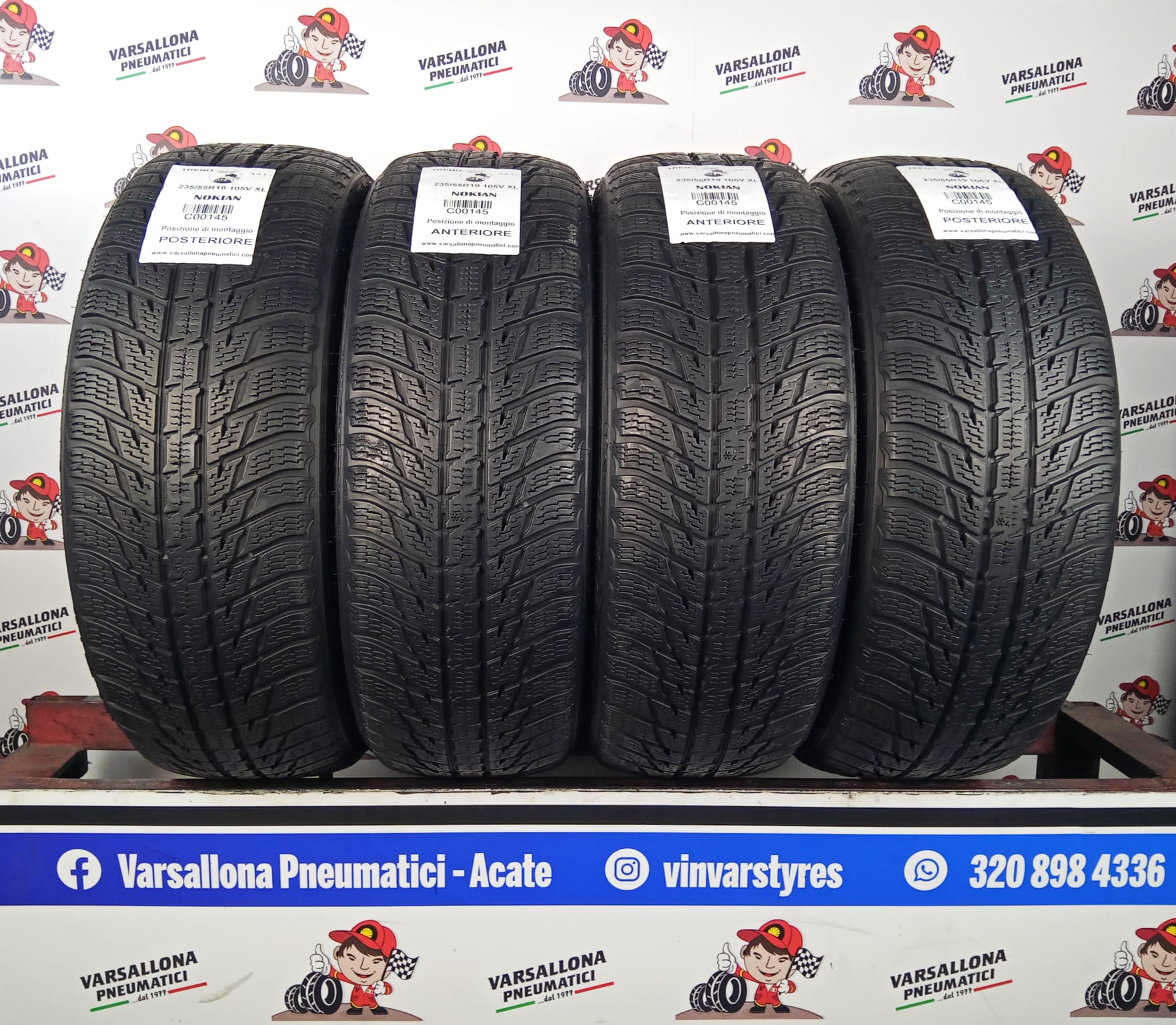 N.4 Pneumatici - 235/55R19 105V XL NOKIAN - WR SUV 3