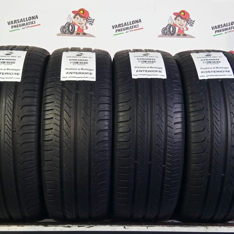 N.4 Pneumatici - 195/50R16 88V XL GT RADIAL - Champiro FE1