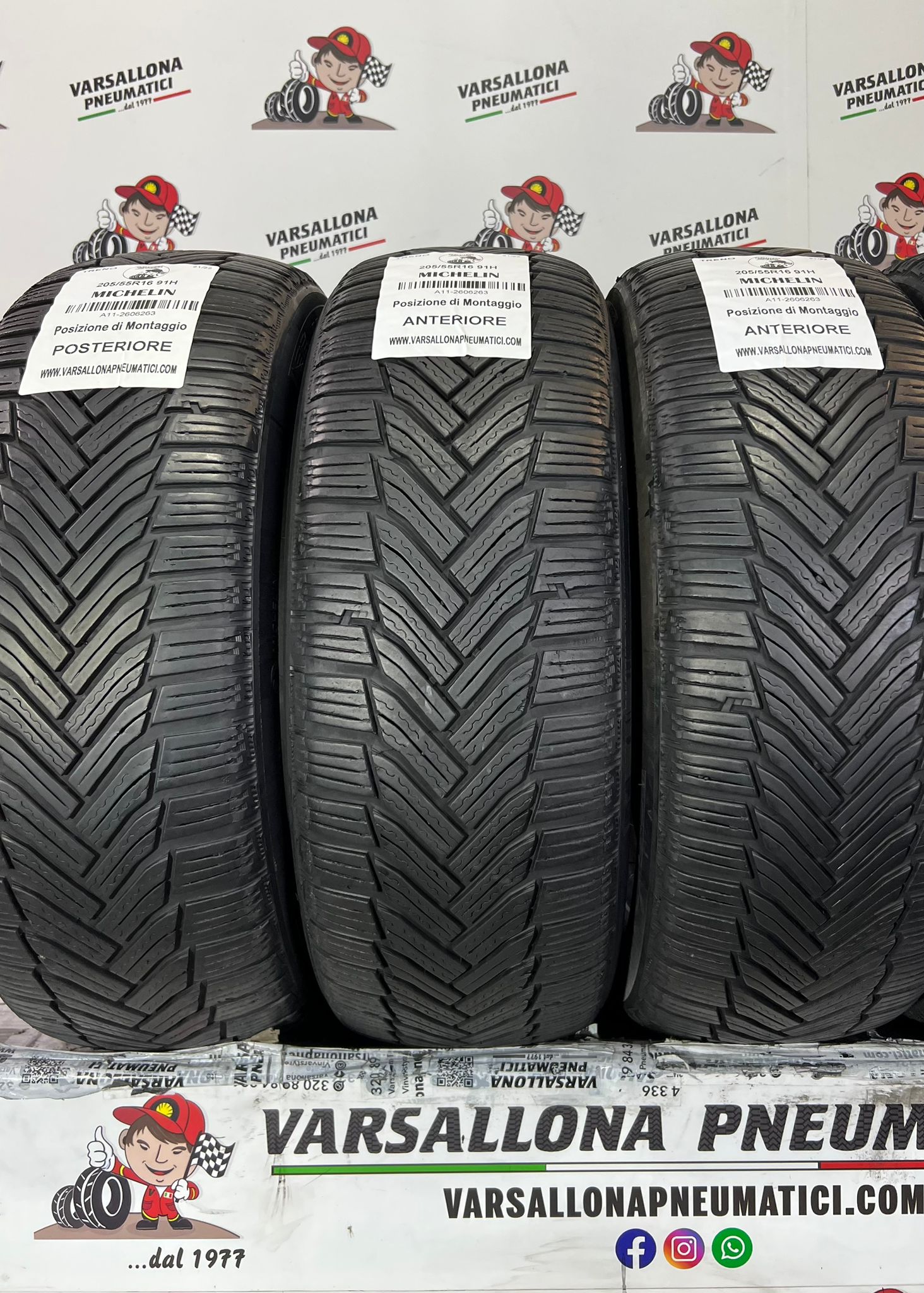 N.4 Pneumatici - 205/55R16 91H MICHELIN - Alpin 6 - immagine 2