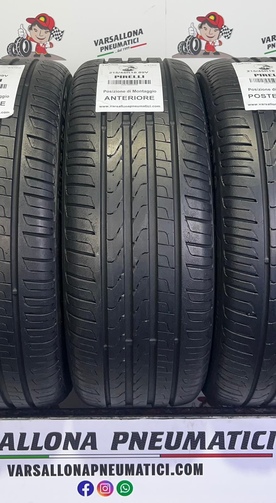 N.4 Pneumatici - 215/45R18 89V PIRELLI - Cinturato P7 - immagine 2