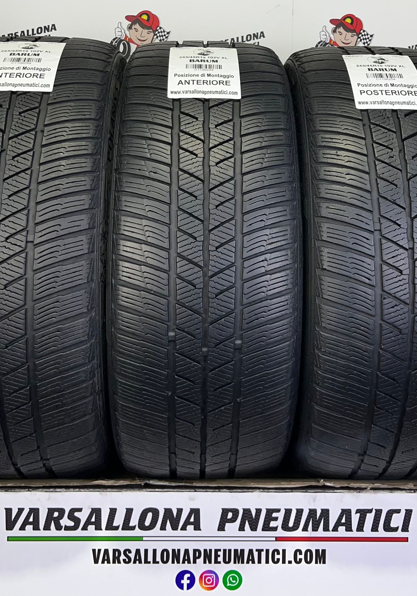 N.4 Pneumatici - 245/45R19 102V XL BARUM - Polaris 5 - immagine 2