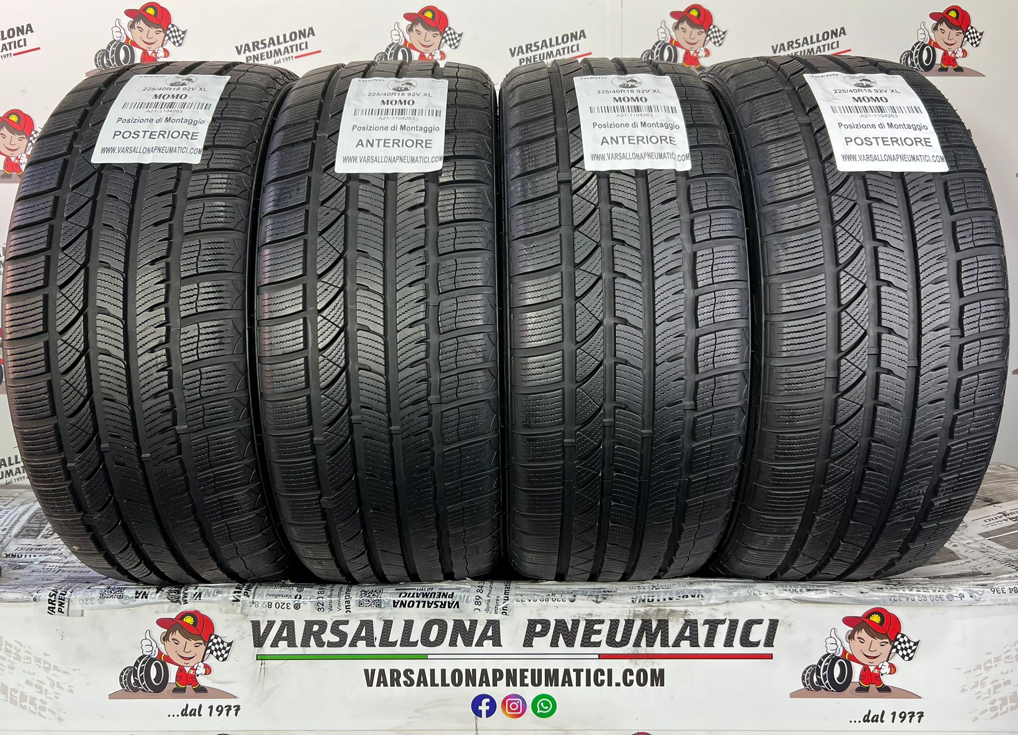 N.4 Pneumatici - 225/40R18 92V XL MOMO - NorthPole Winter W2