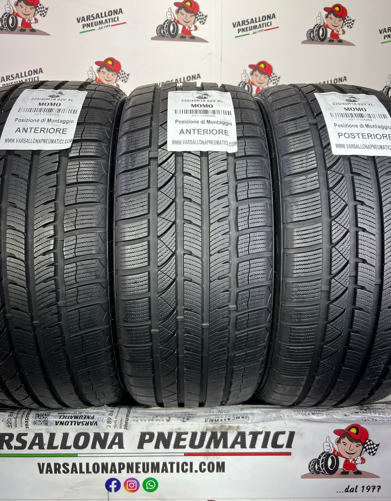 N.4 Pneumatici - 225/40R18 92V XL MOMO - NorthPole Winter W2 - immagine 2