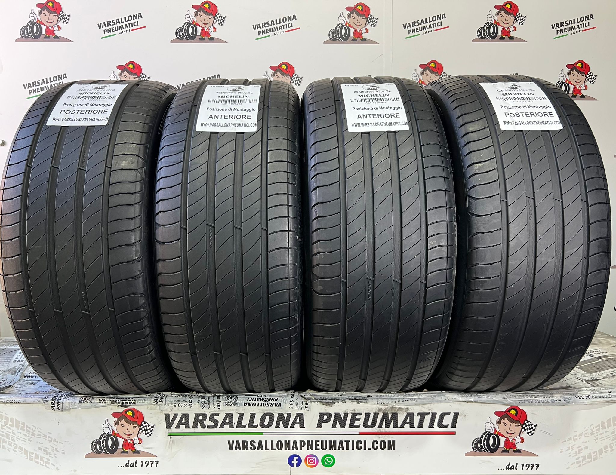 N.4 Pneumatici - 225/50R18 99W XL MICHELIN - Primacy 4