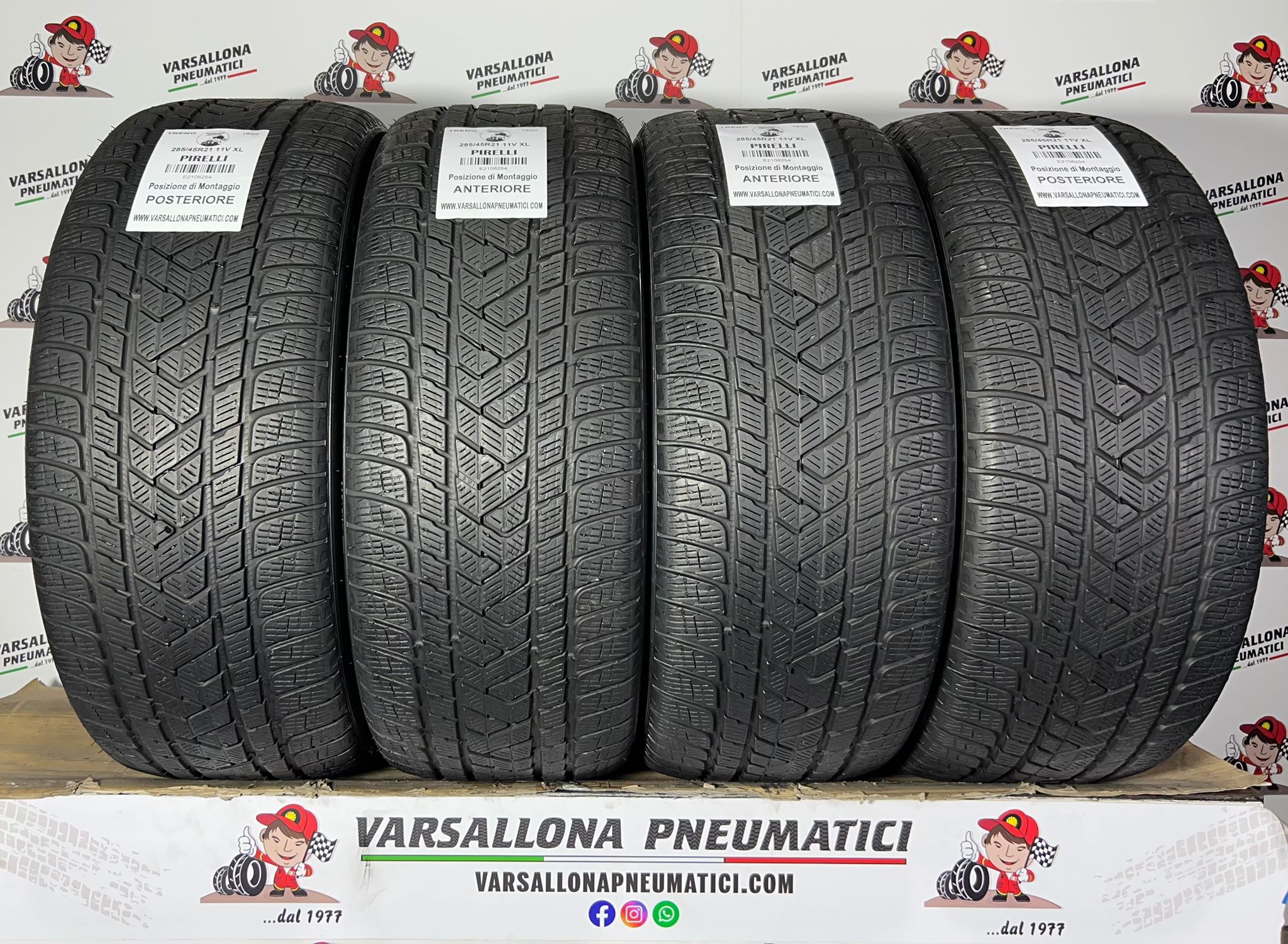 N.4 Pneumatici - 285/45R21 113W XL PIRELLI - Scorpion Winter