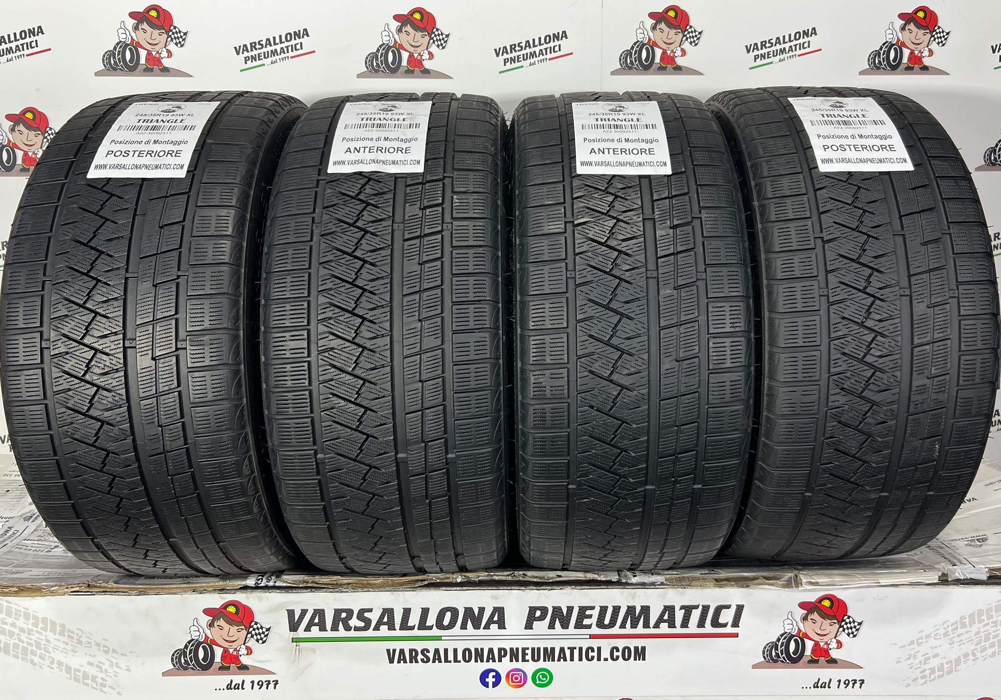 N.4 Pneumatici - 245/35R19 93W XL TRIANGLE - Snow link