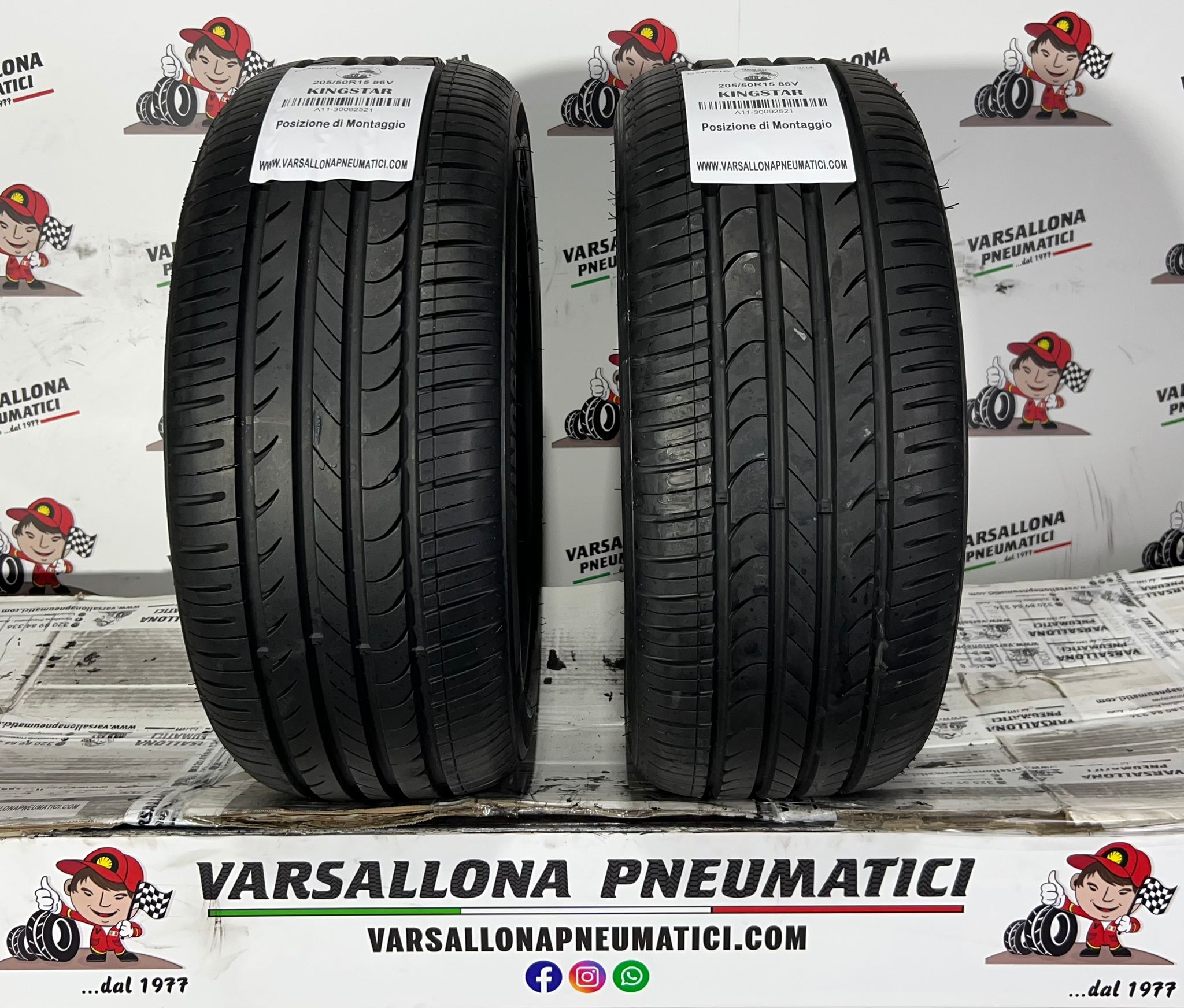 N.2 Pneumatici - 205/50R15 86V KINGSTAR - Road Fit Sk10
