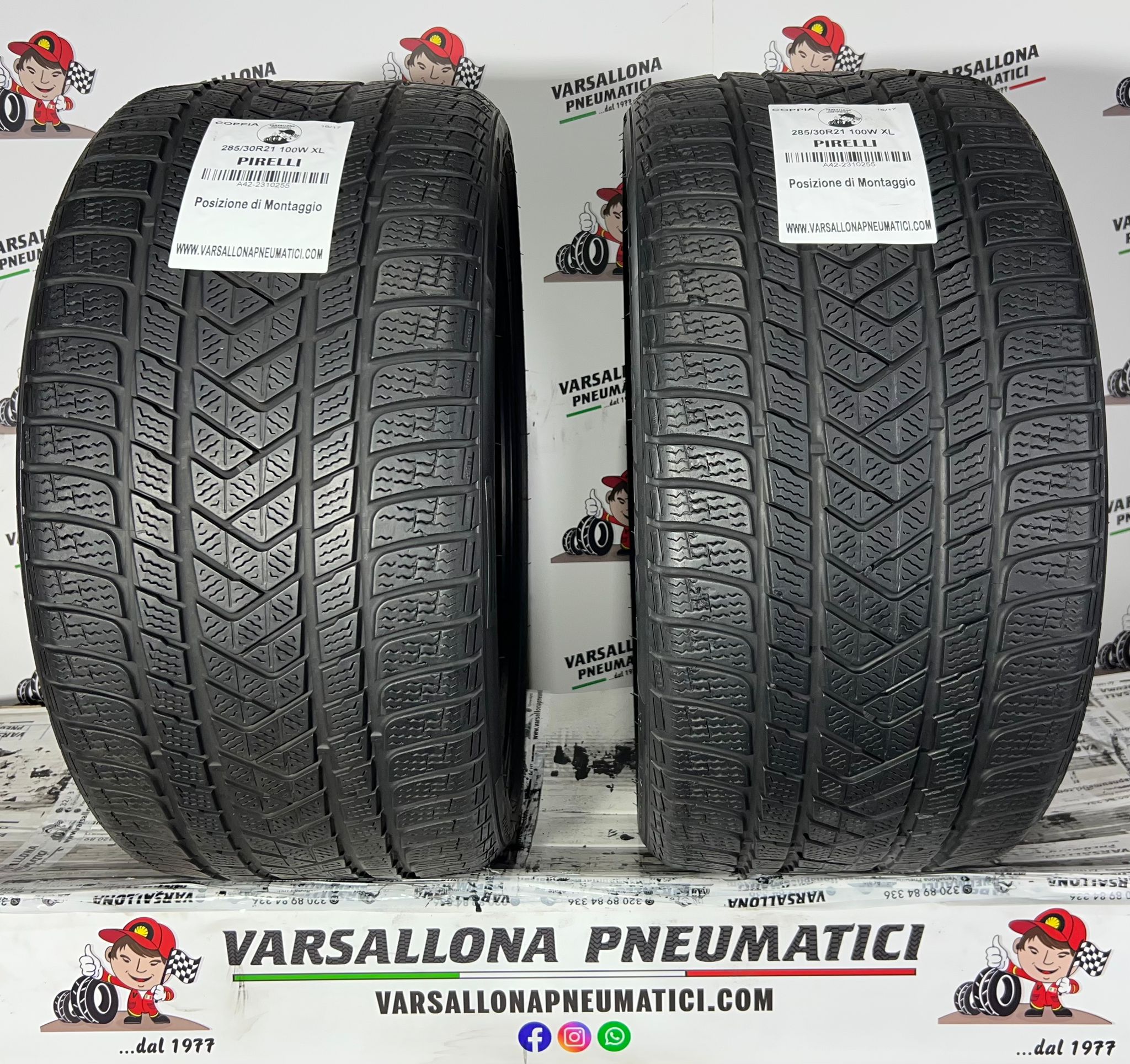 N.2 Pneumatici - 285/30R21 100W XL PIRELLI - Sottozero 3