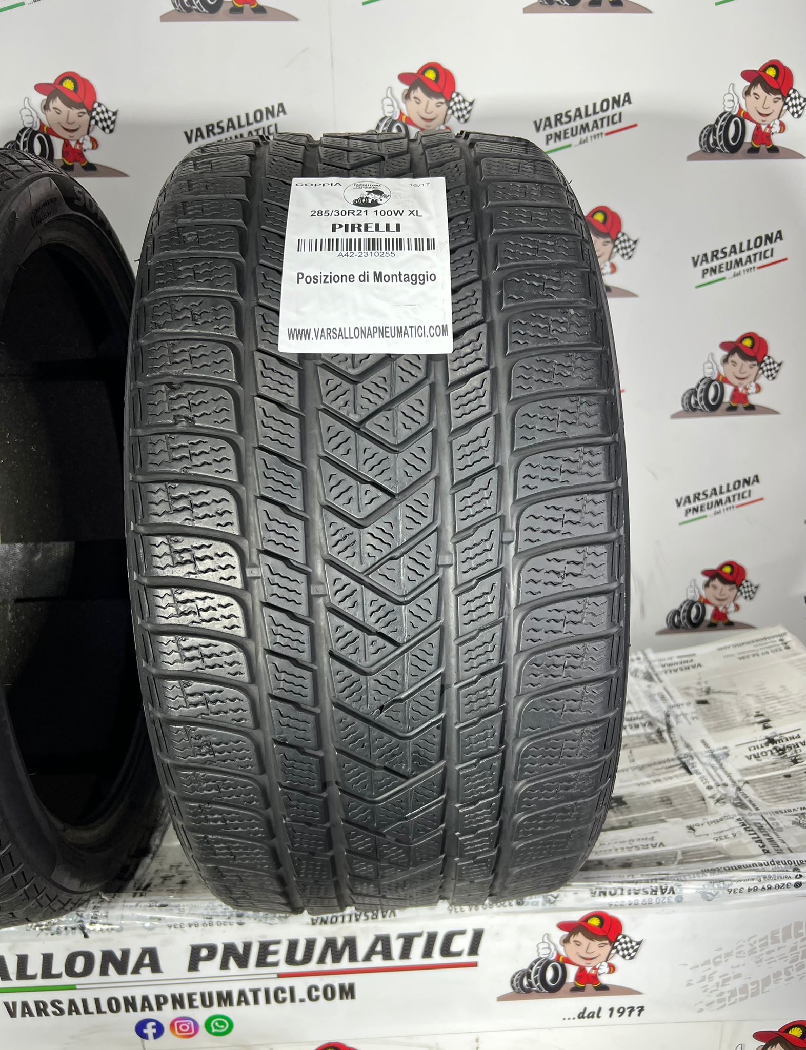 N.2 Pneumatici - 285/30R21 100W XL PIRELLI - Sottozero 3 - immagine 2