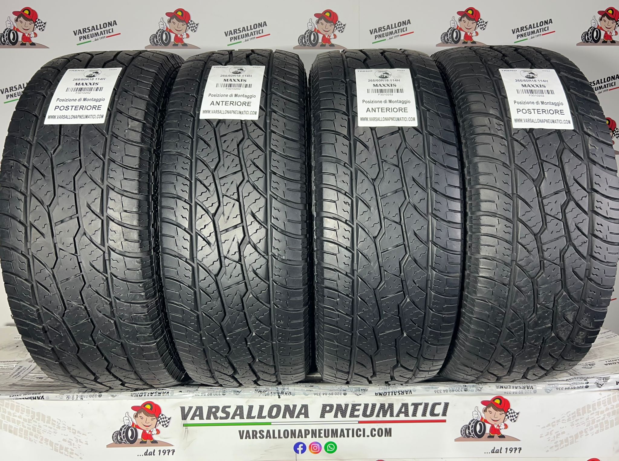 N.4 Pneumatici - 265/60R18 114H MAXXIS - Bravo A/T