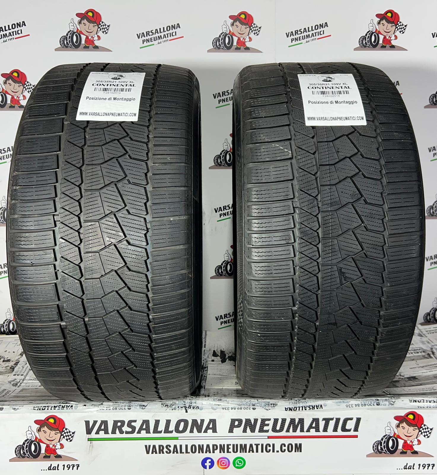 N.2 Pneumatici - 305/35R21 109V XL CONTINENTAL - Winter Contact TS860S NO