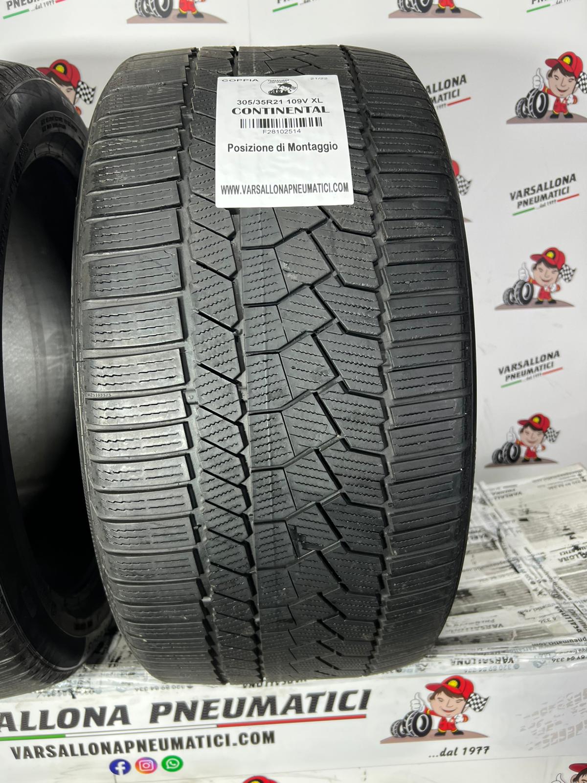 N.2 Pneumatici - 305/35R21 109V XL CONTINENTAL - Winter Contact TS860S NO - immagine 2