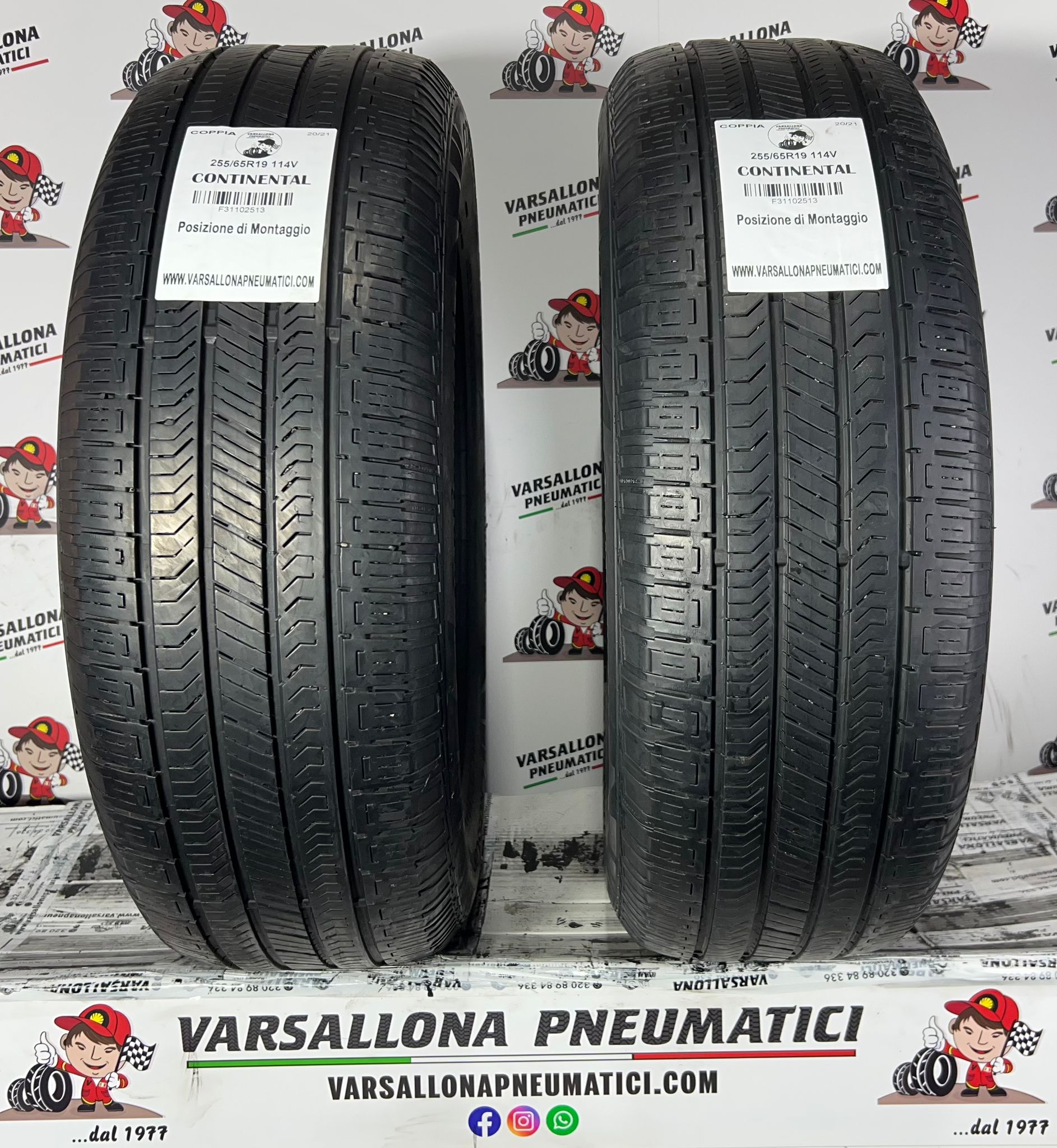N.2 Pneumatici - 255/65R19 114V XL CONTINENTAL - Cross Contact RX