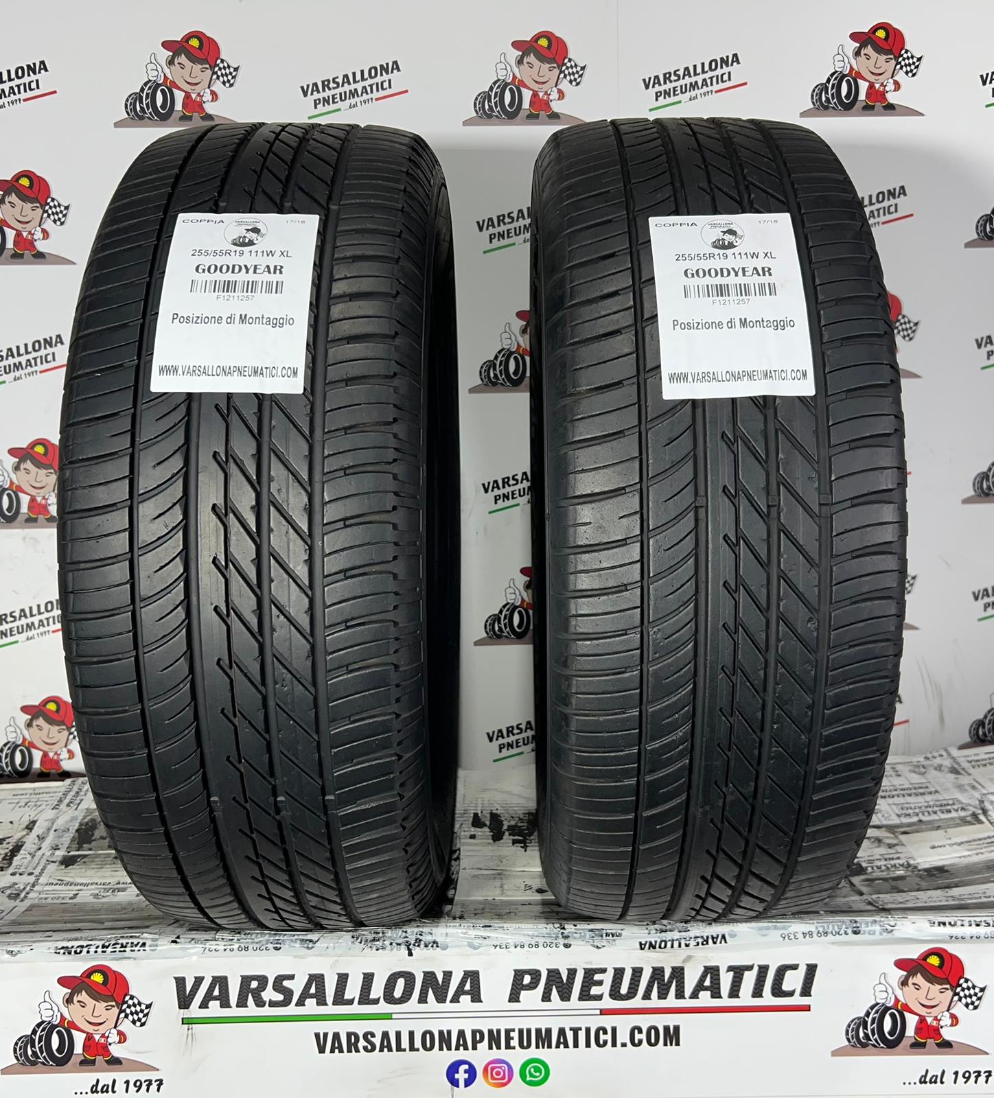 N.2 Pneumatici - 255/55R19 111W XL GOODYEAR - Eagle F1 AT