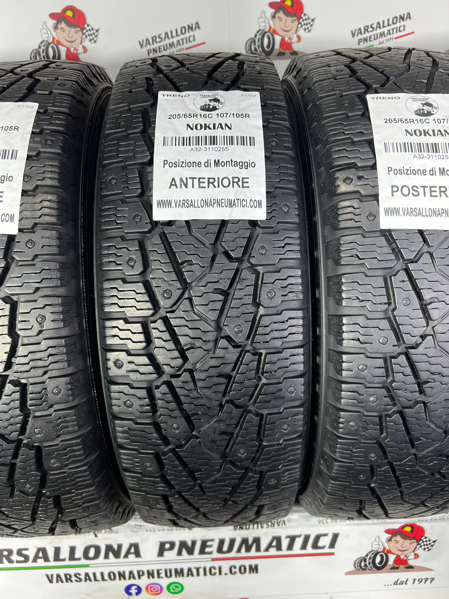 N.4 Pneumatici - 205/65R16C 107/105R NOKIAN - Hakkapelitta C3 - immagine 2