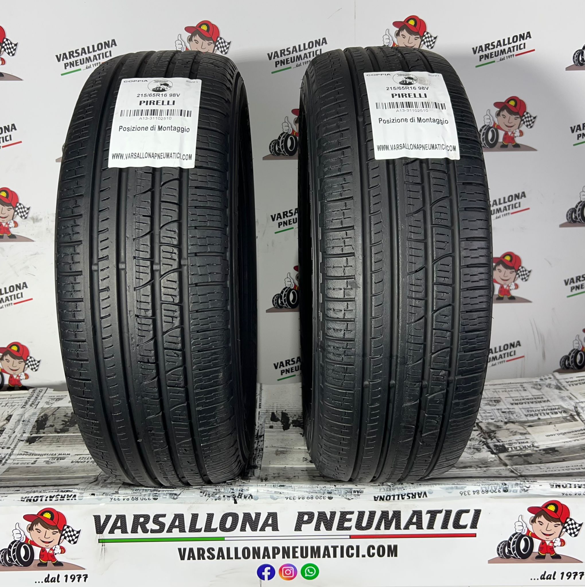 N.2 Pneumatici - 215/65R16 98V PIRELLI - Scorpion Verde All Season