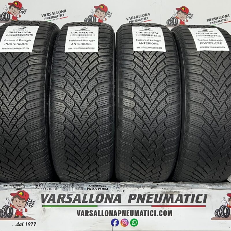 N.4 Pneumatici - 205/55R16 91H CONTINENTAL - Conti Winter Contact TS