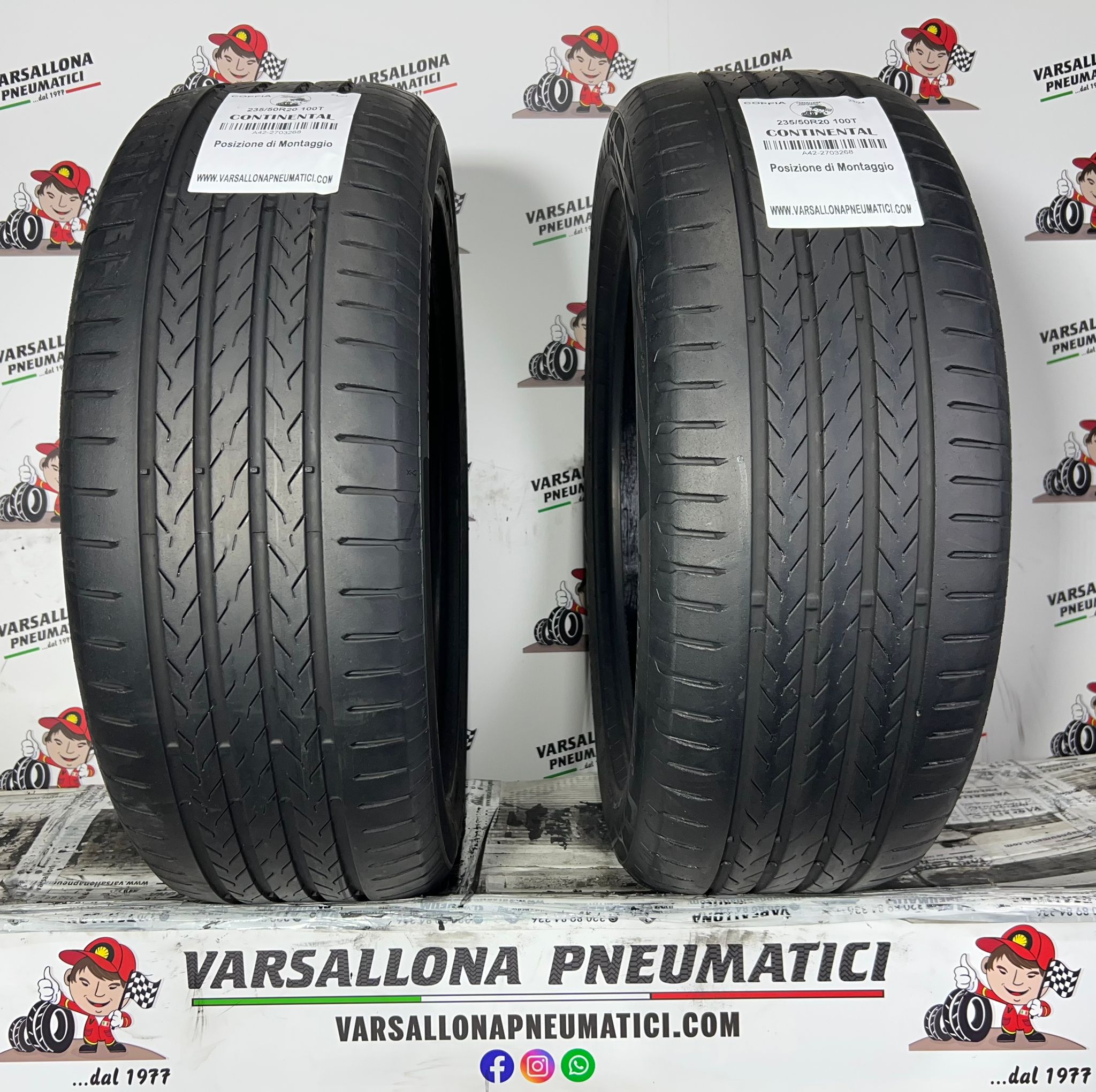 N.2 Pneumatici - 235/50R20 100T CONTINENTAL - Eco Contact 6Q