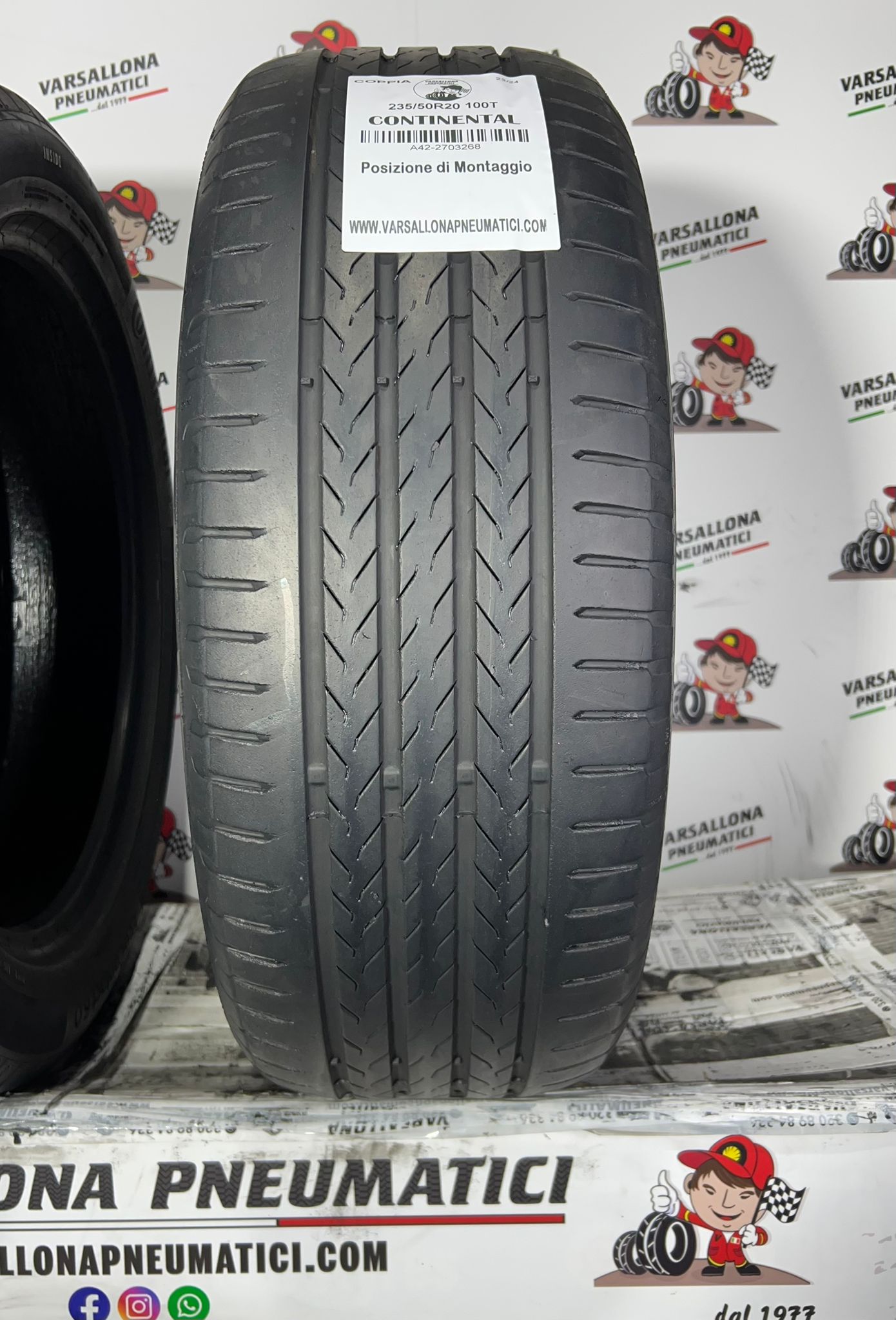 N.2 Pneumatici - 235/50R20 100T CONTINENTAL - Eco Contact 6Q - immagine 2