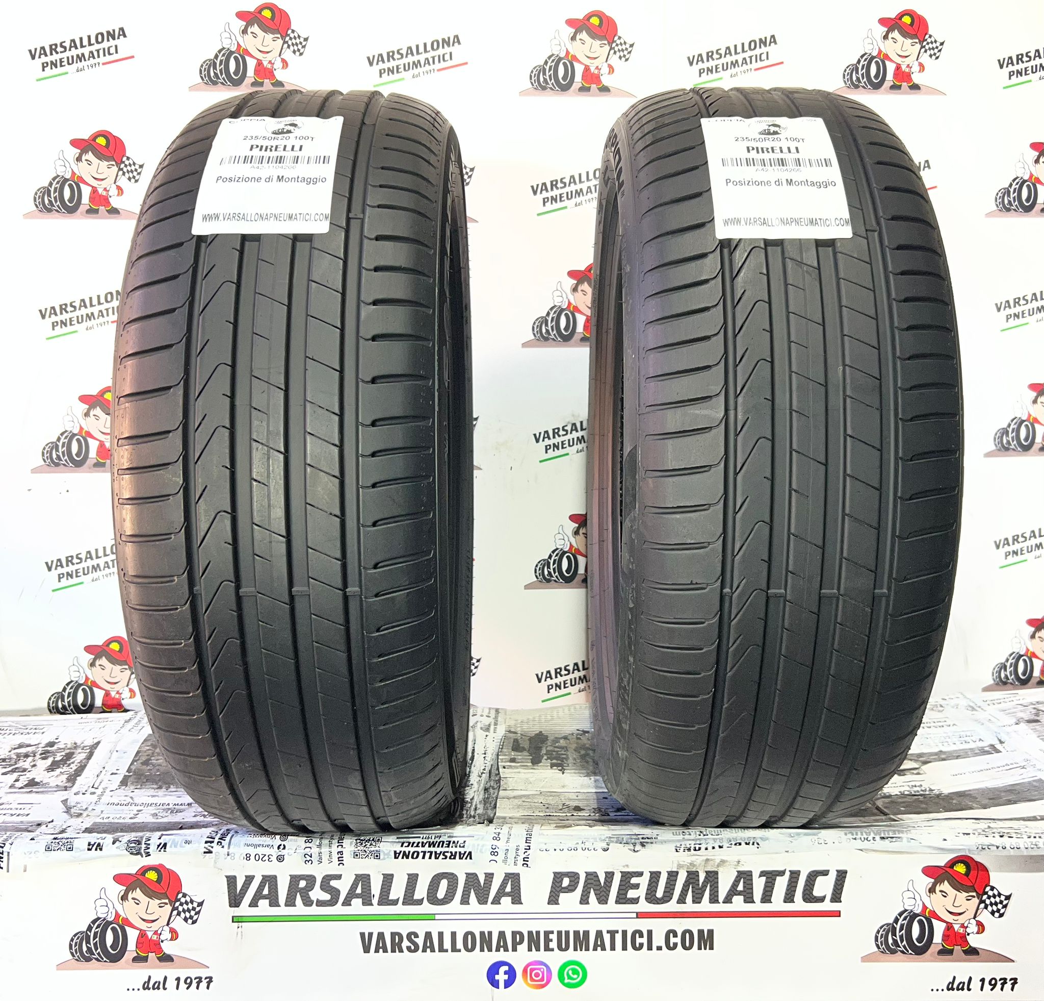 N.2 Pneumatici - 235/50R20 100T PIRELLI - Scorpion Elect AO