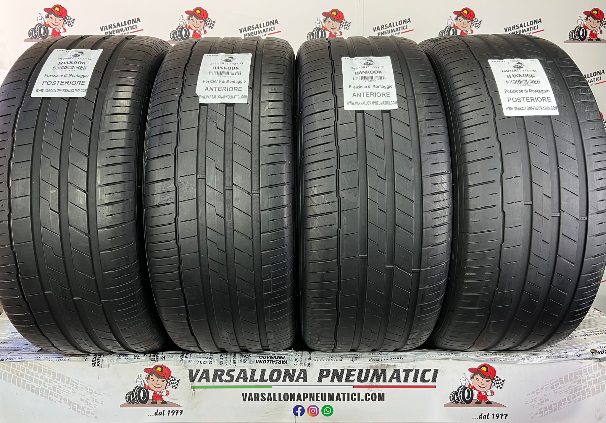 N.4 Pneumatici - 285/45R21 113Y XL HANKOOK - Ventus S1 Evo 3 SUV AO