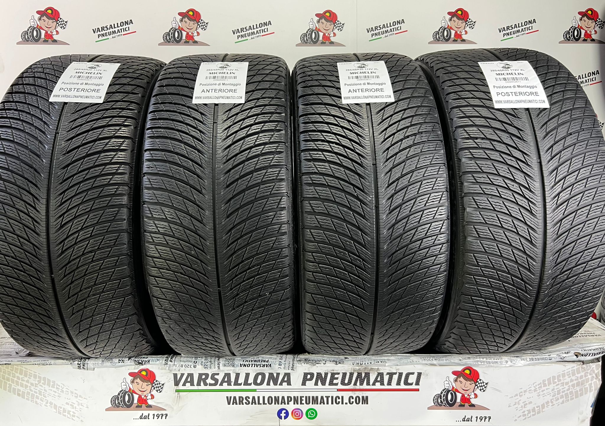 N.4 Pneumatici - 285/45R20 112V XL MICHELIN - Pilot Alpin 5 SUV