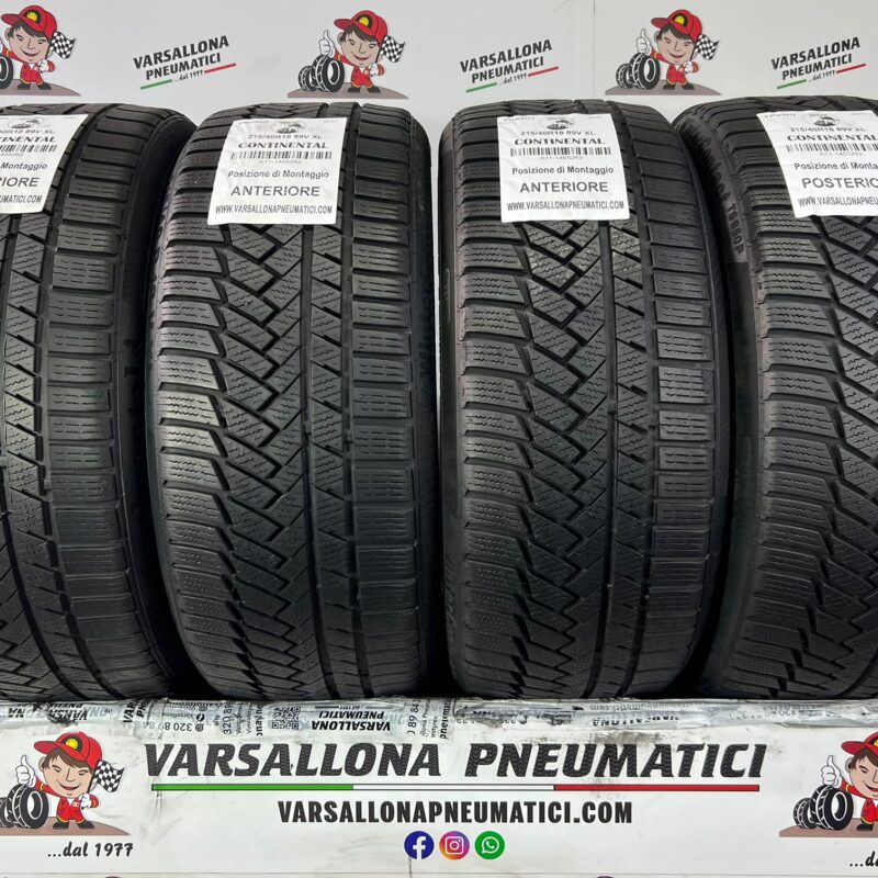 N.4 Pneumatici - 215/40R18 89V XL CONTINENTAL - Winter Contact TS850p