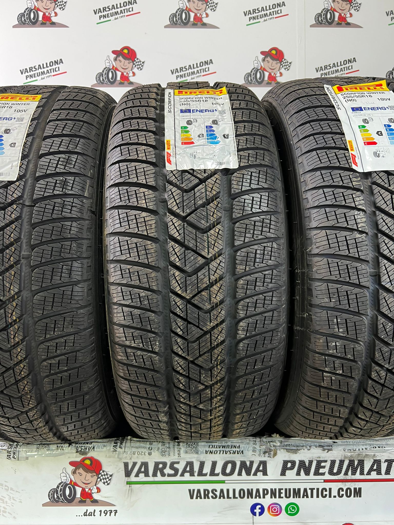 N.4 Pneumatici - 255/55R18 105V XL PIRELLI - Scorpion Winter (N0) - immagine 2