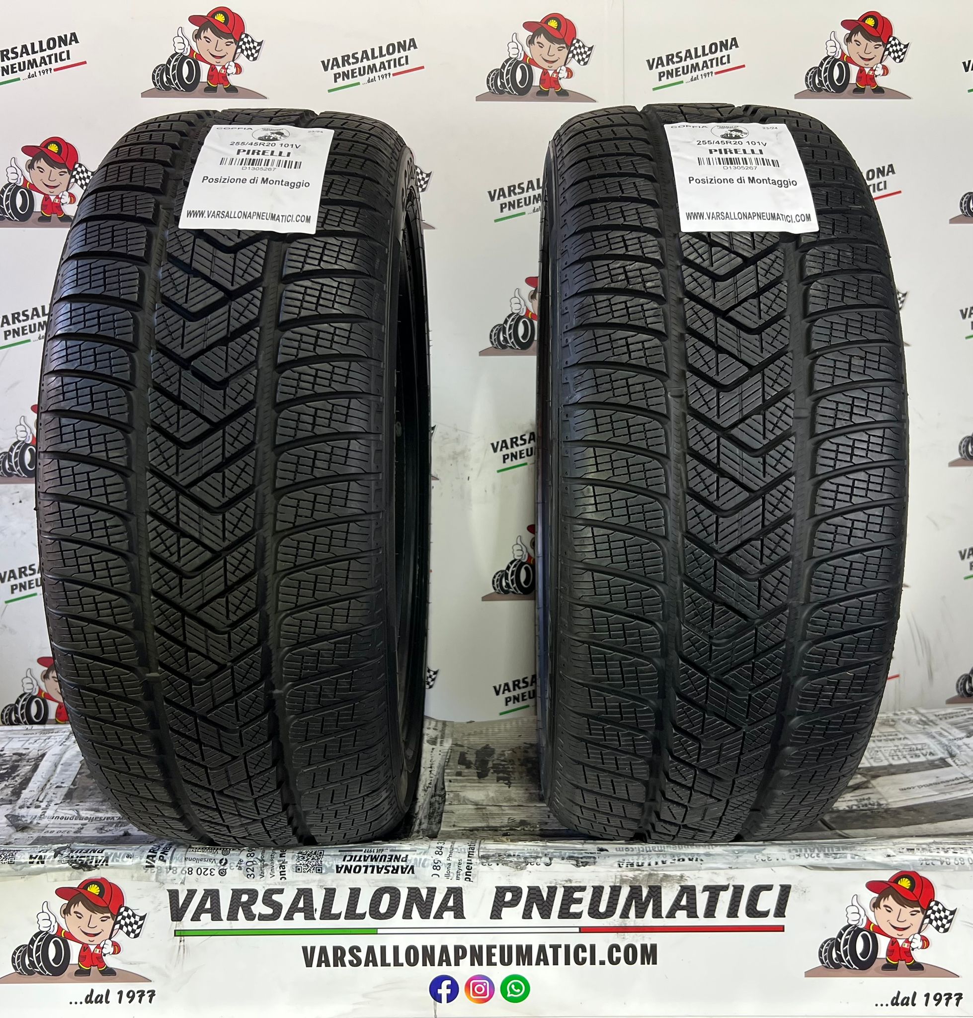 N.2 Pneumatici - 255/45R20 101V PIRELLI - Scorpion Winter AO
