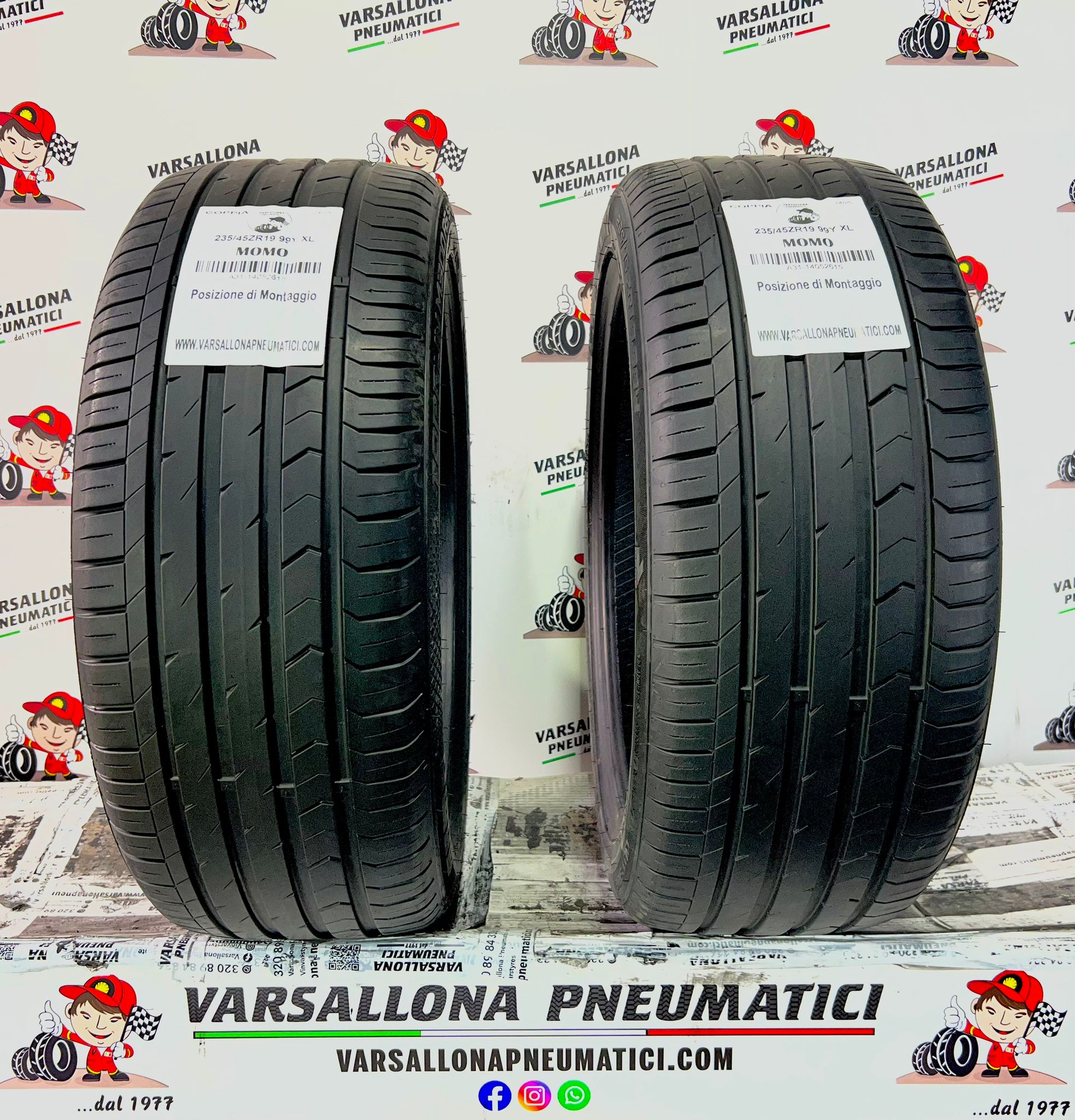 N.2 Pneumatici - 235/45ZR19 99Y XL MOMO - Top Run M300 AS Sport