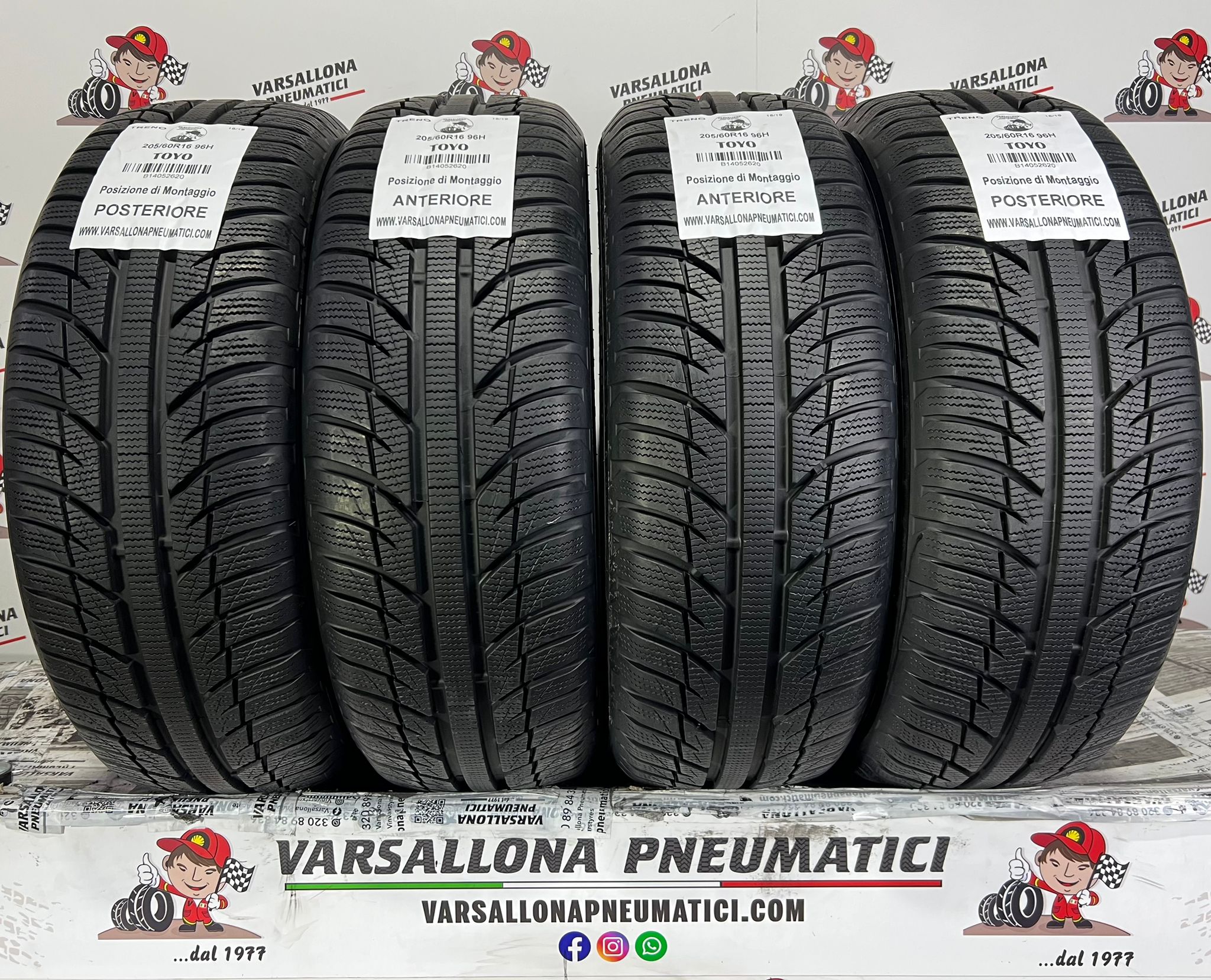 N.4 Pneumatici - 205/60R16 96H XL TOYO - Snow Prox S943