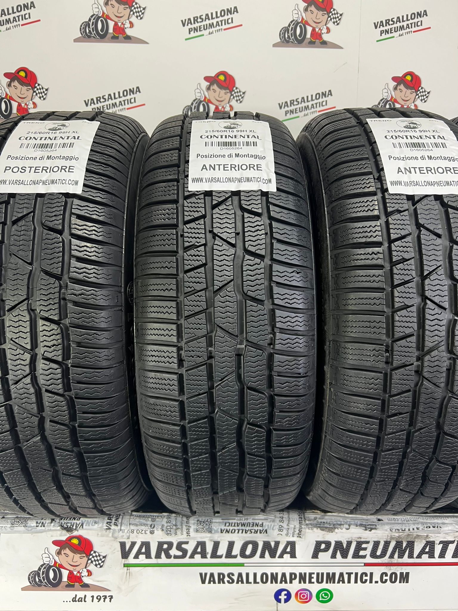 N.4 Pneumatici - 215/60R16 99H XL CONTINENTAL - Conti Winter Contact TS830p - immagine 2