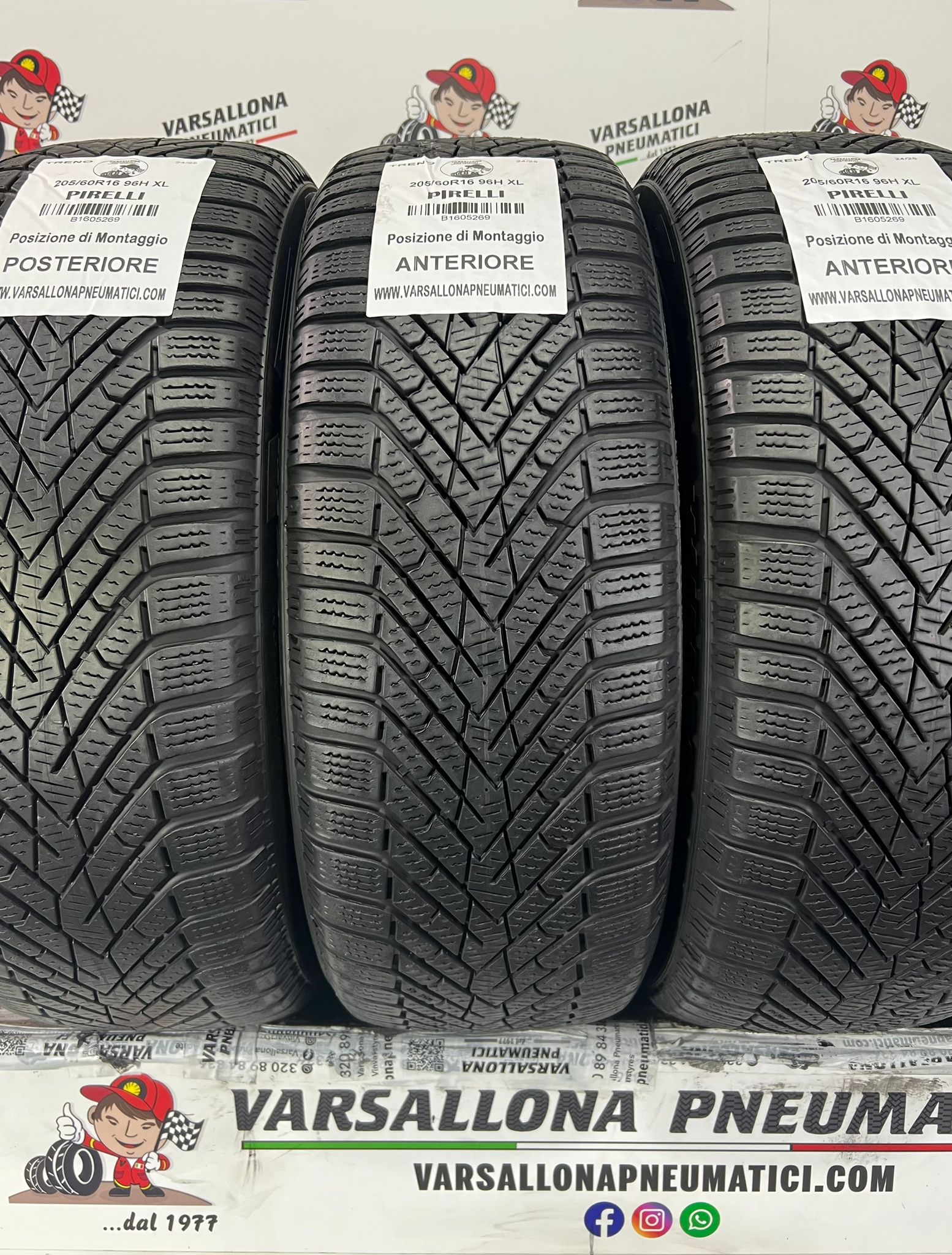 N.4 Pneumatici - 205/60R16 96H XL PIRELLI - Winter Cinturato 2 - immagine 2