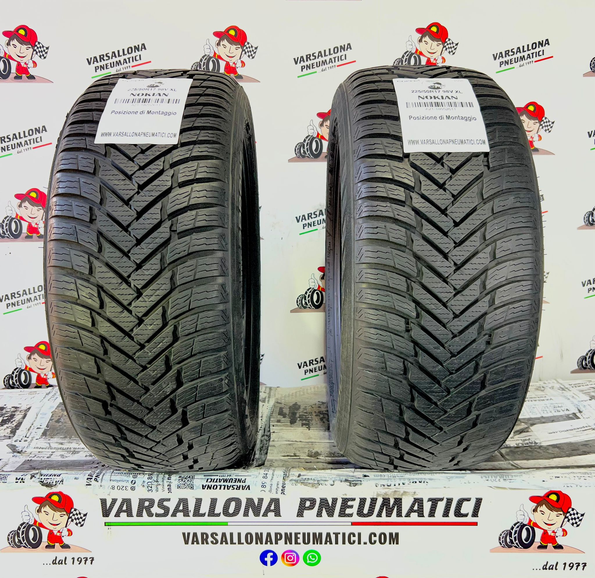 N.2 Pneumatici - 225/50R17 98V XL NOKIAN - Weather Proof