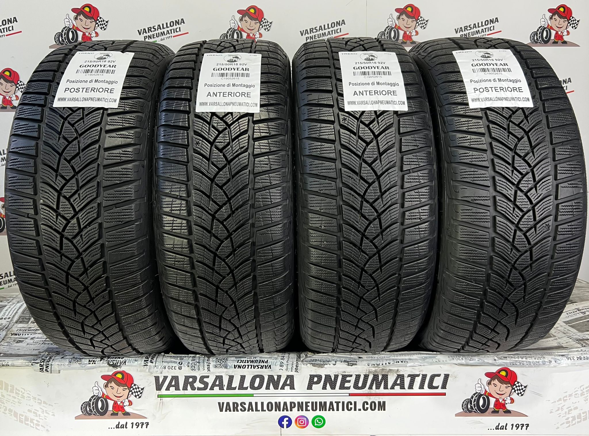 N.4 Pneumatici - 215/50R18 92V GOODYEAR - Ultra grip performance +