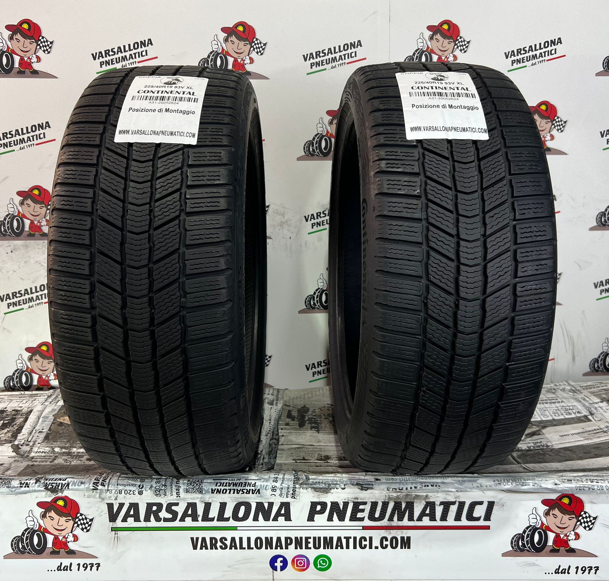 N.2 Pneumatici - 225/40R19 93V XL CONTINENTAL - Winter Contact TS 860S RFT