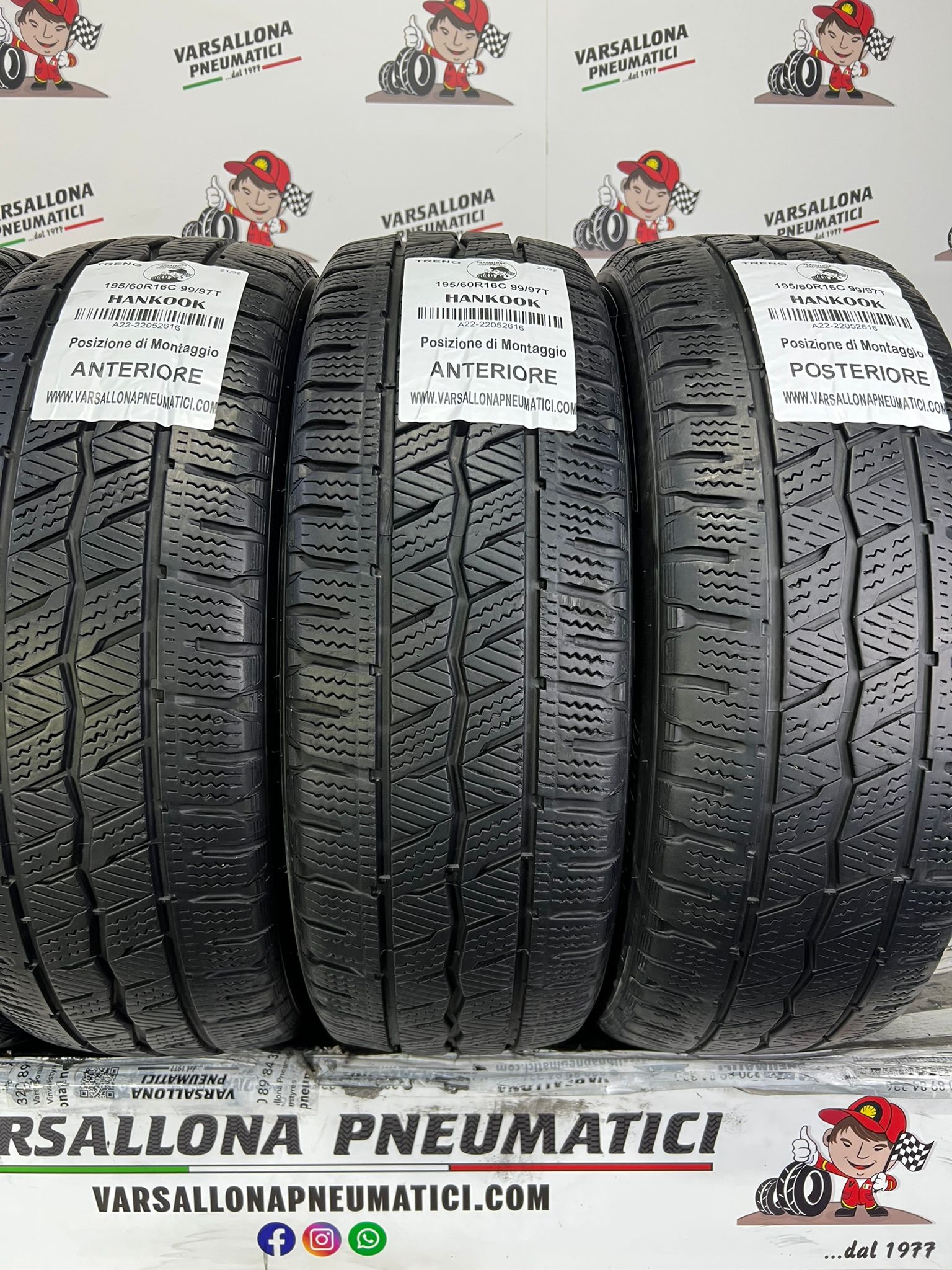N.4 Pneumatici - 195/60R16C 99/97T HANKOOK - Winter I Cept LV - immagine 2