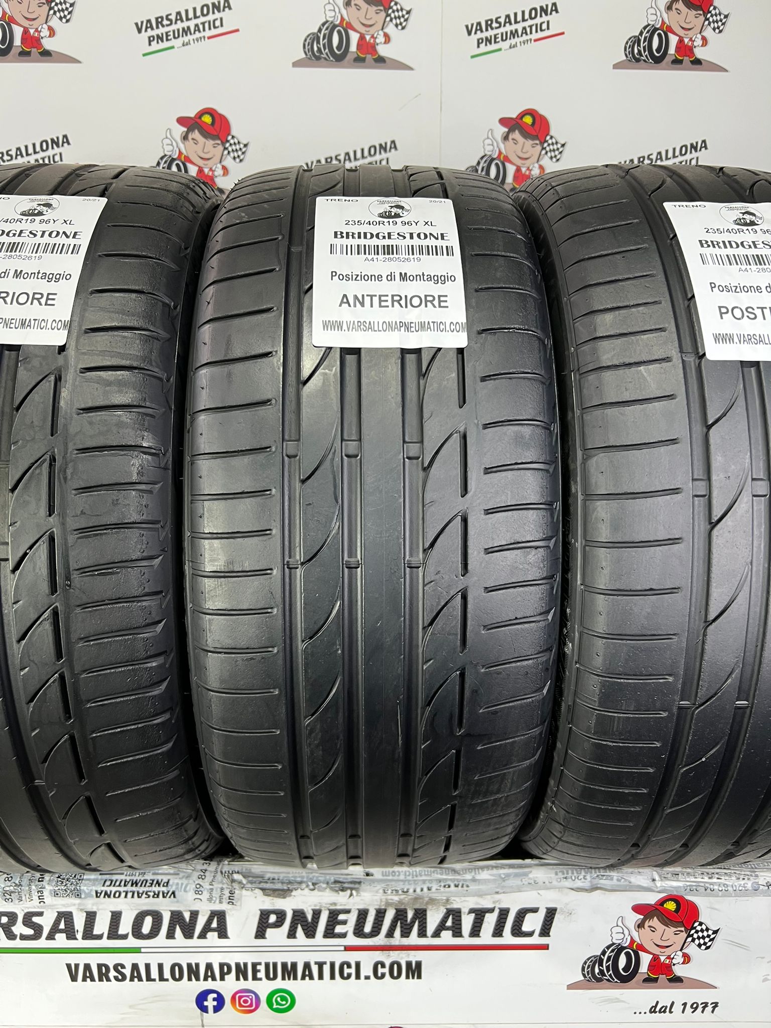 N.4 Pneumatici - 235/40R19 96Y XL BRIDGESTONE - Potenza S001 - immagine 2