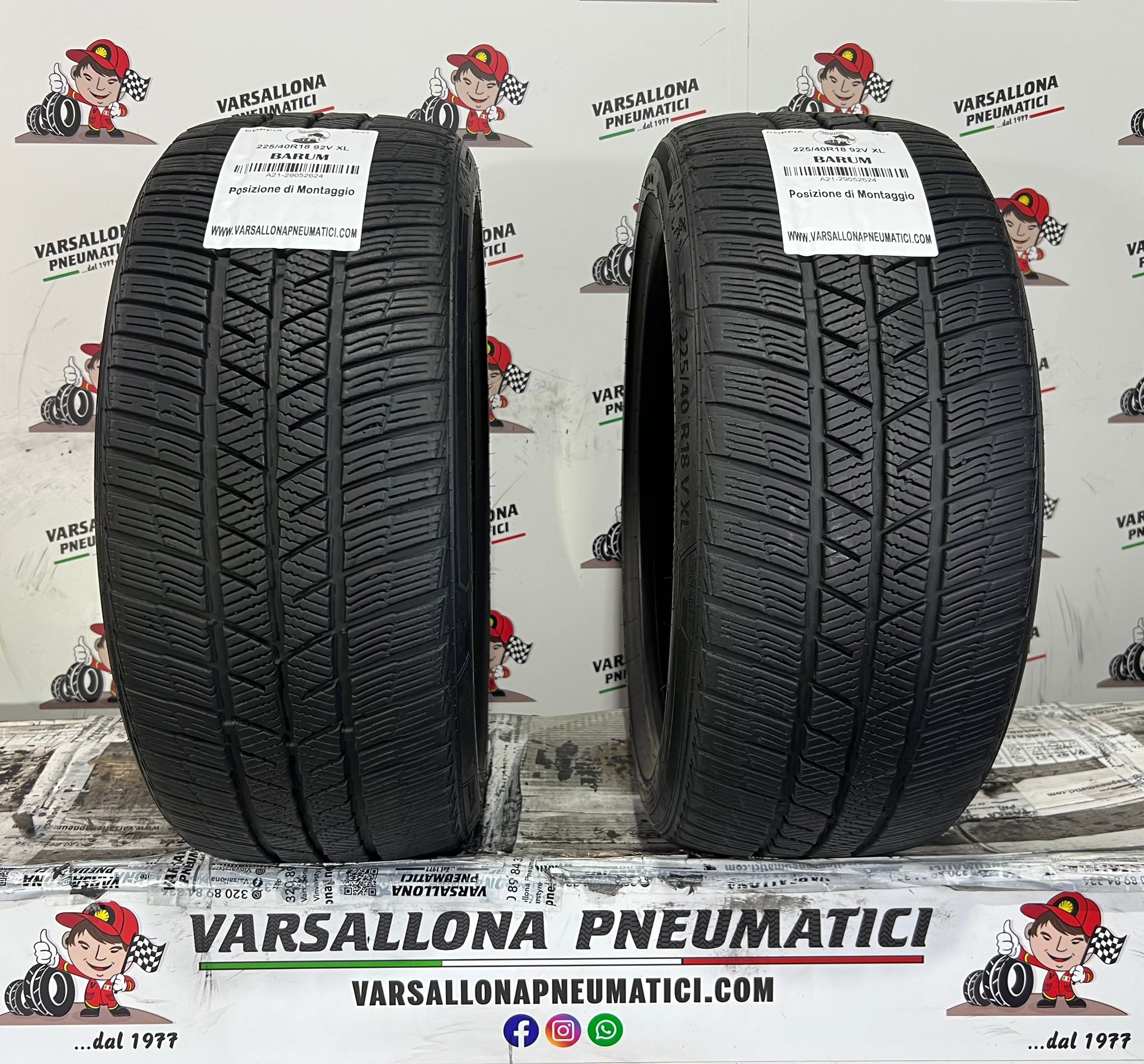 N.2 Pneumatici - 225/40R18 92V XL BARUM - POLARIS 5