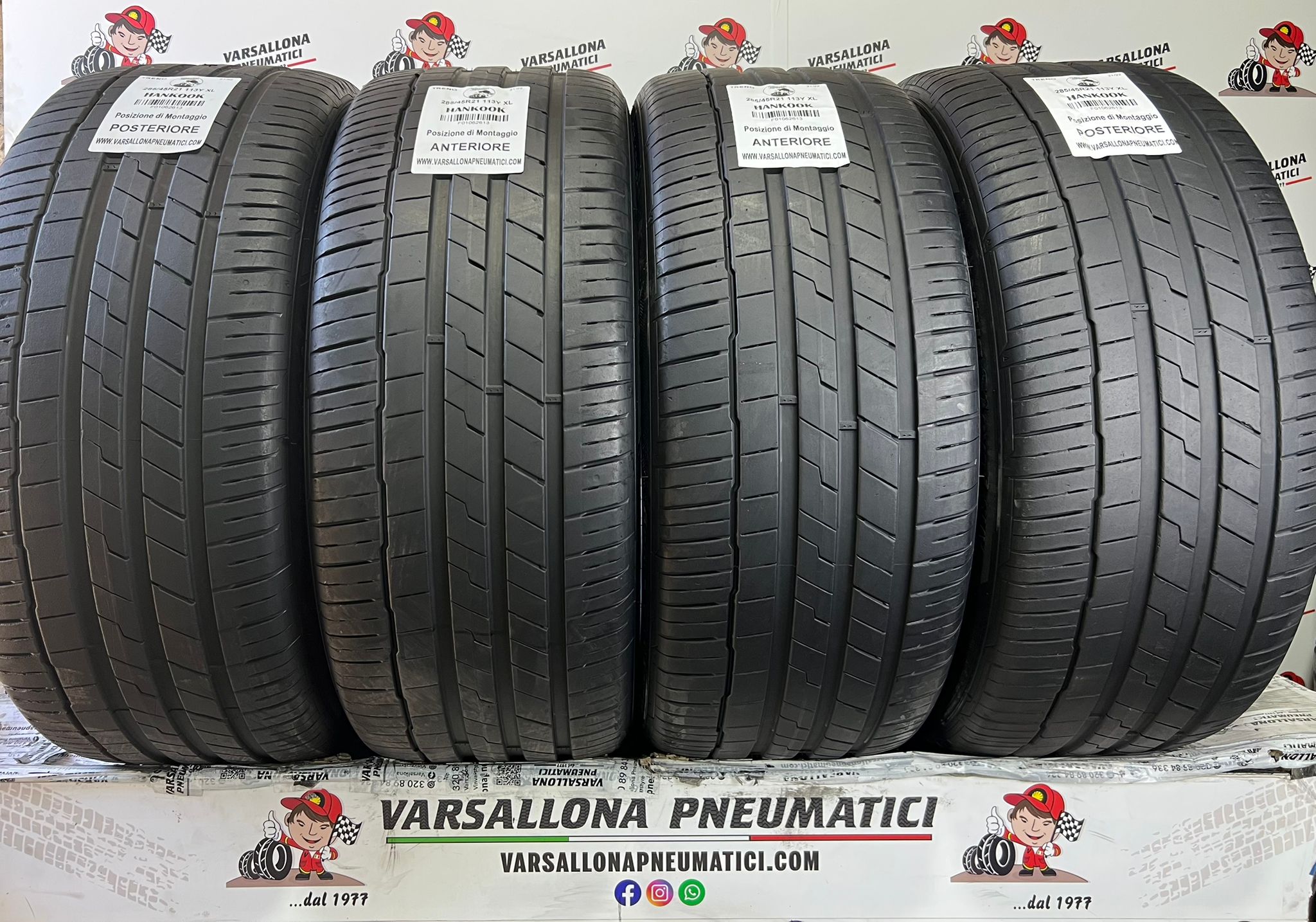 N.4 Pneumatici - 285/45R21 113Y XL HANKOOK - Ventus S1 Evo 3 SUV AO