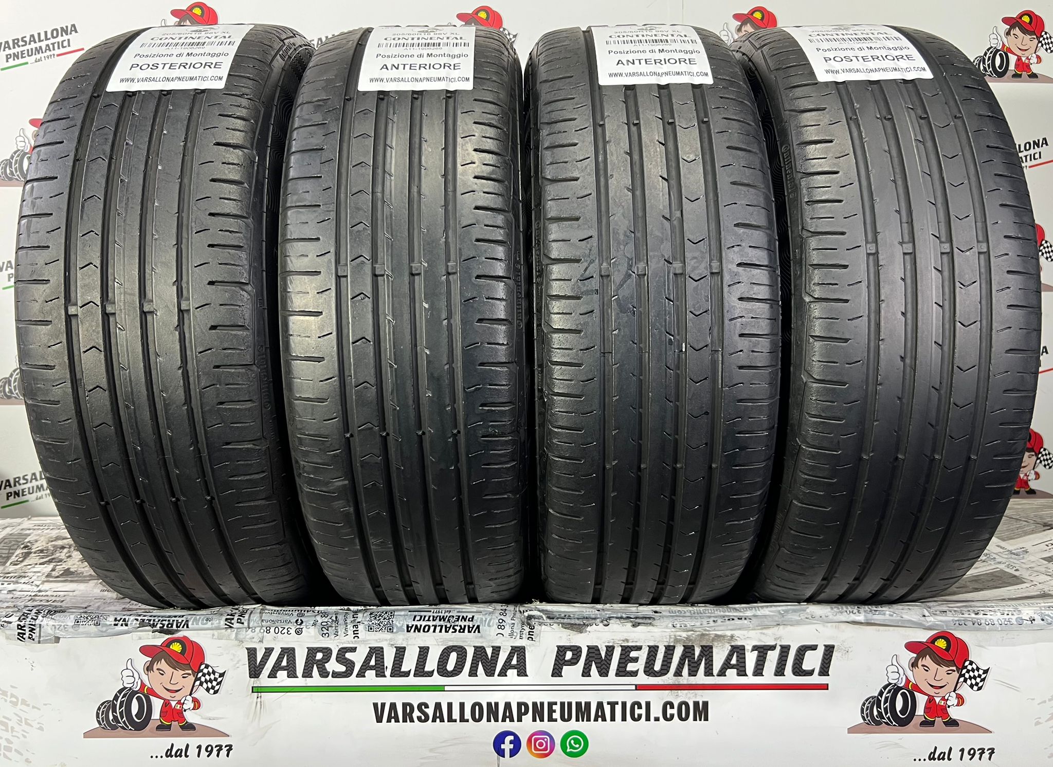 N.4 Pneumatici - 205/60R16 96V XL CONTINENTAL - Conti Premium Contact 5