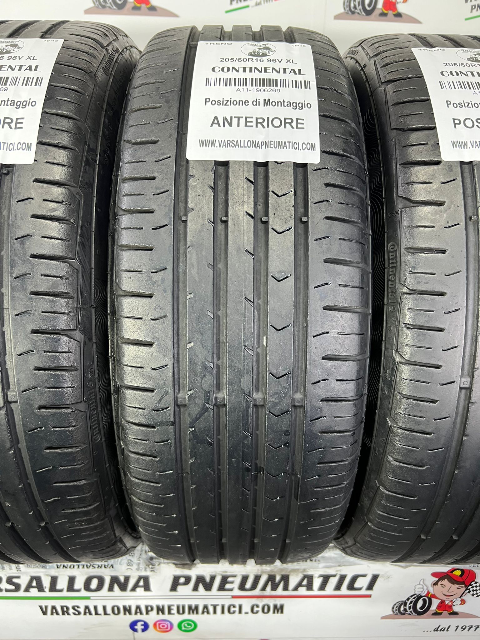 N.4 Pneumatici - 205/60R16 96V XL CONTINENTAL - Conti Premium Contact 5 - immagine 2