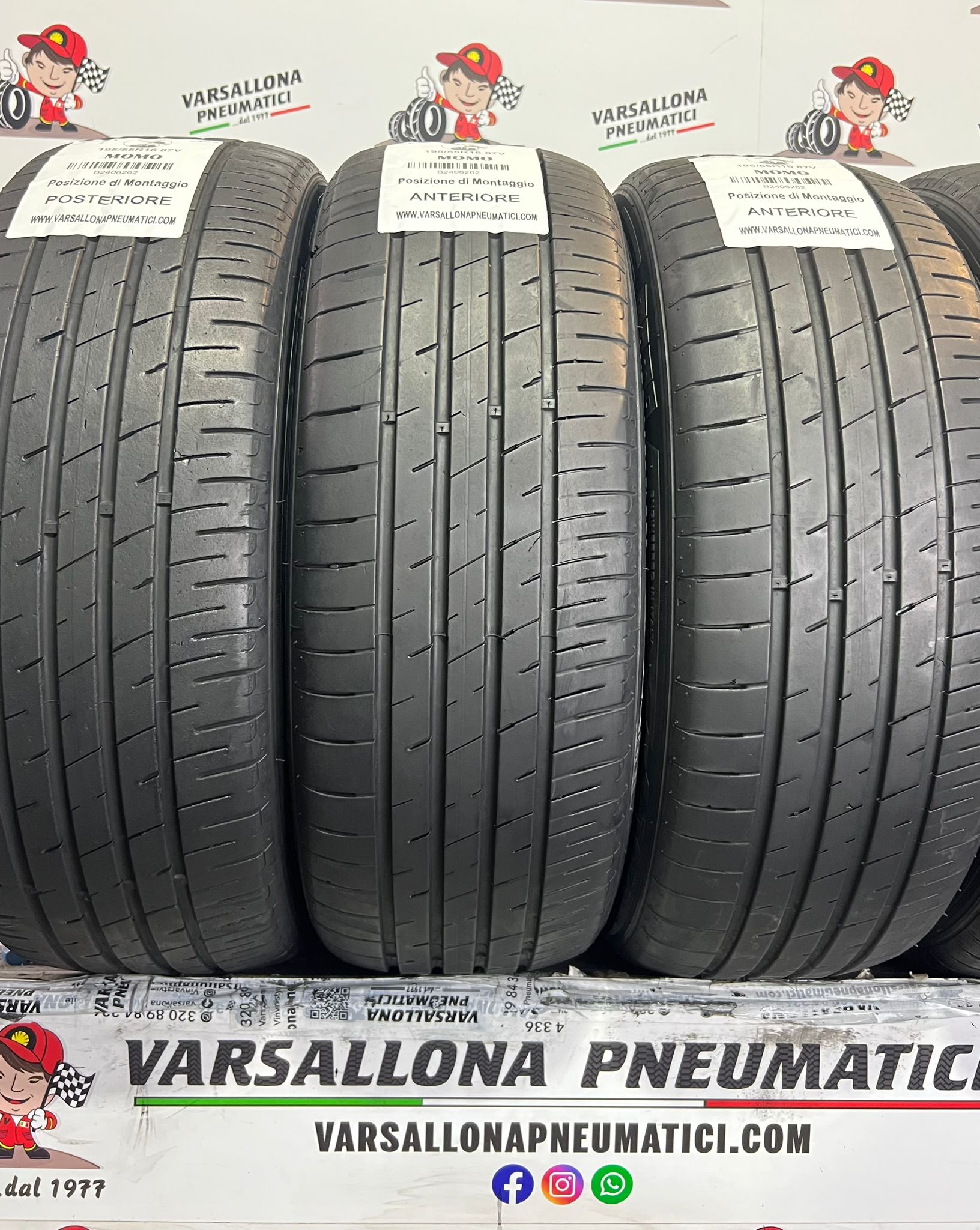 N.4 Pneumatici - 195/55R16 87V MOMO - Toprun M30 - immagine 2