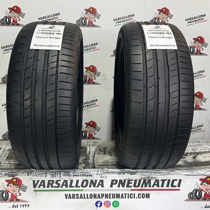 N.2 Pneumatici - 225/40R18 92Y XL CONTINENTAL - Conti Sport Contact 5