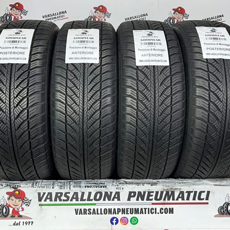 N.4 Pneumatici - 195/55R16 87H GOODYEAR - UltraGrip 8