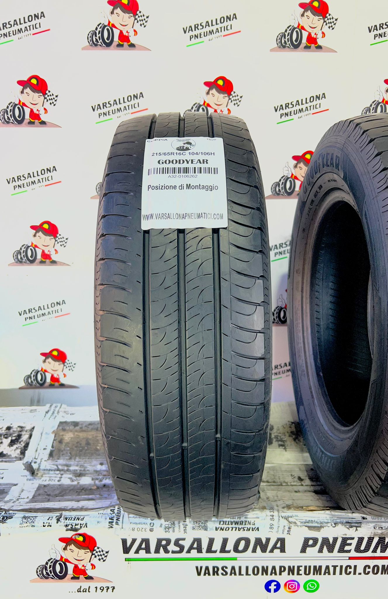 N.2 Pneumatici - 215/65R16C 104/106H GOODYEAR - Efficient Grip Cargo - immagine 2