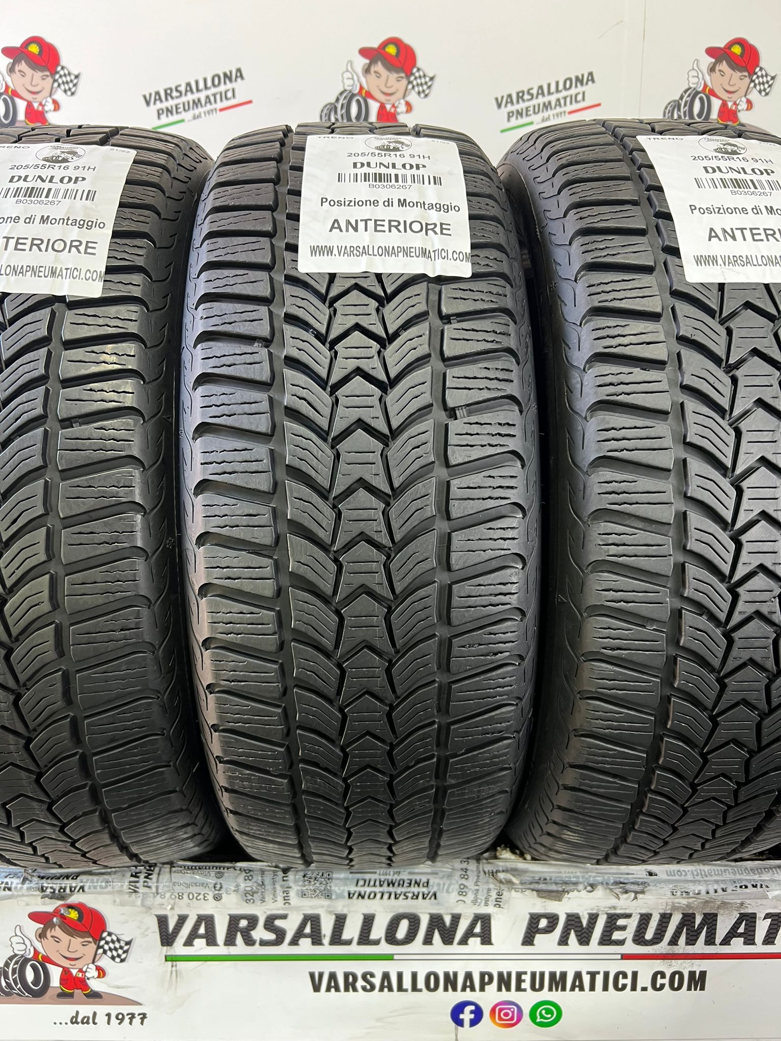 N.4 Pneumatici - 205/55R16 91H DUNLOP - Winter Trail - immagine 2