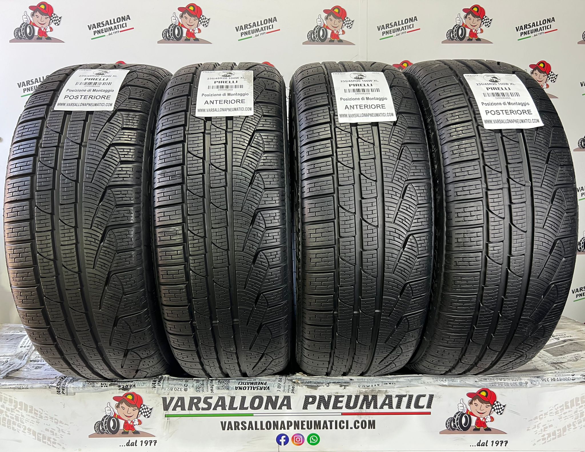 N.4 Pneumatici - 235/45R20 100W XL PIRELLI - Sottozero Winter 270