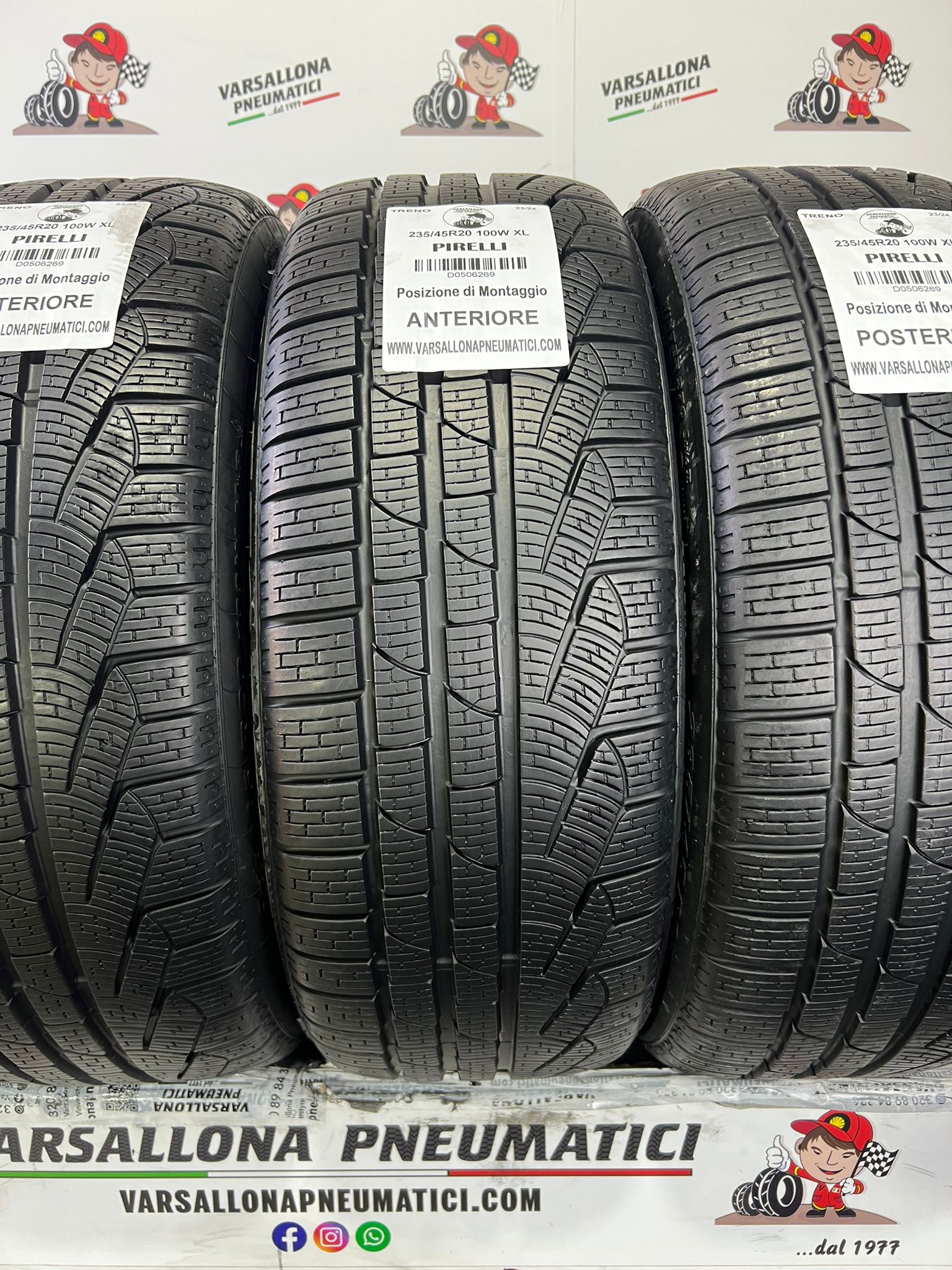 N.4 Pneumatici - 235/45R20 100W XL PIRELLI - Sottozero Winter 270 - immagine 2
